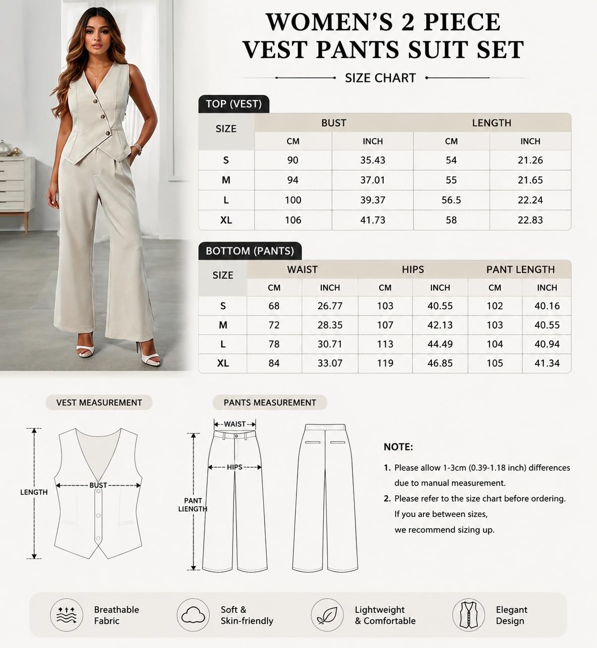Completo Donna Elegante Completi Due Pezzi Da Donna Abiti Eleganti Casual Da Lavoro Blazer Asimmetrico Senza Maniche Gilet E Pantaloni A Gamba Larga Set Coordinati Per Donna Outfit Formale Da Uffici