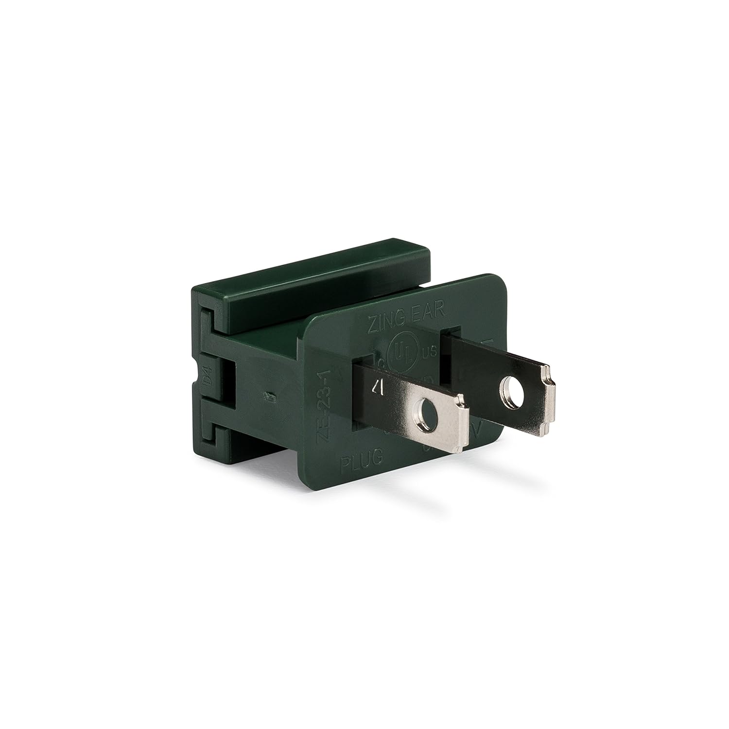 Holiday Lighting Outlet Male Green Slip Plug, Zip Plug, Vampire Plug, Gilbert Plug, Slide Plug For SPT (25, SPT-2)