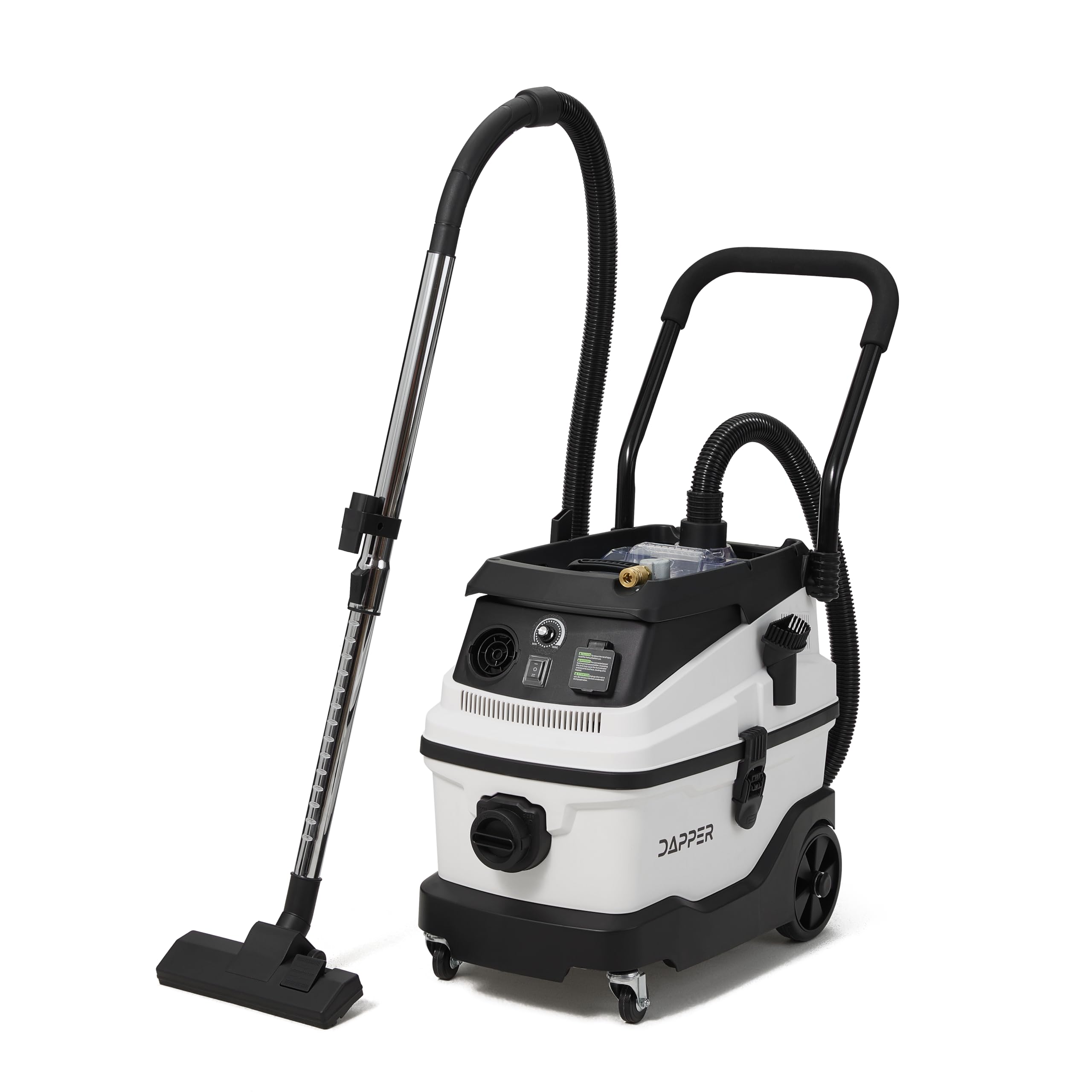 8 Gallon 6 Peak HP Wet/Dry Dust Extractor Vacuum with Semi Auto HEPA Filter, Tool Auto-Start, Air Tool Connector, 2-Year Warranty – Ideal for Drywall, Jobsite Dust Collection, and General Cleanup