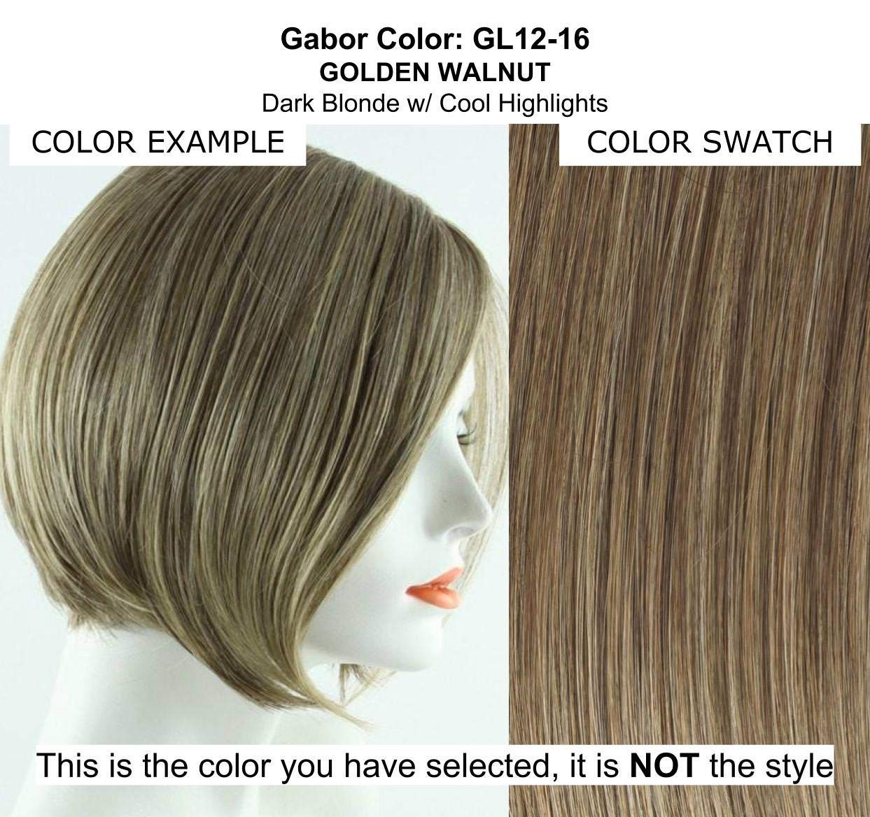 Curl Appeal Wig Color GL 12/16 - Gabor Wigs 10" Length Smooth Spiral Curls Lace Front Curly Fluff Flexlite Synthetic Bundle MaxWigs Hairloss Booklet