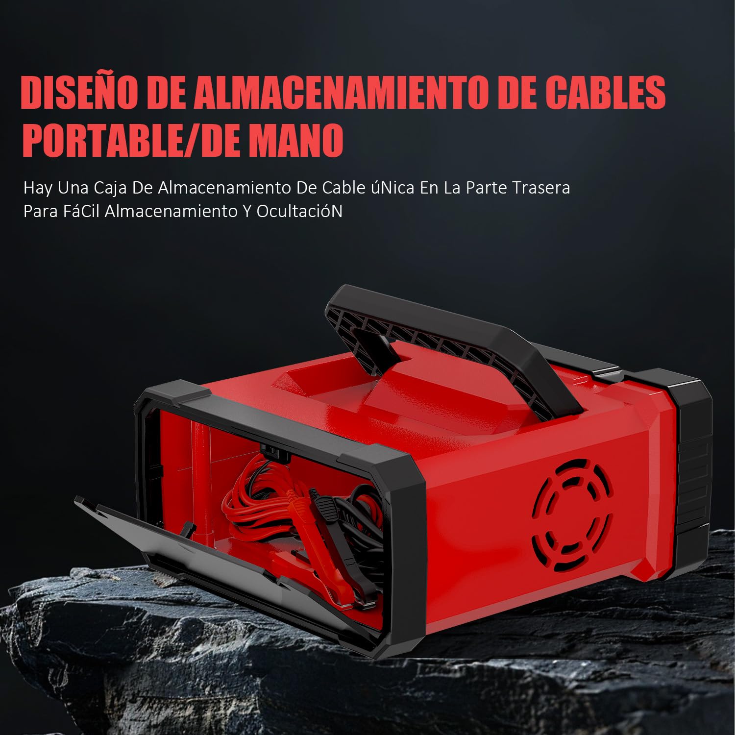 20A Portátil Cargador Baterias Coche, 12V/24V Cargador de Batería de Coche, Carga En 9 Etapas, Modo De Reparación, Cargador Bateria Coche para STD, AGM, EFB, Gel, SLA, LiFePO4, Moto