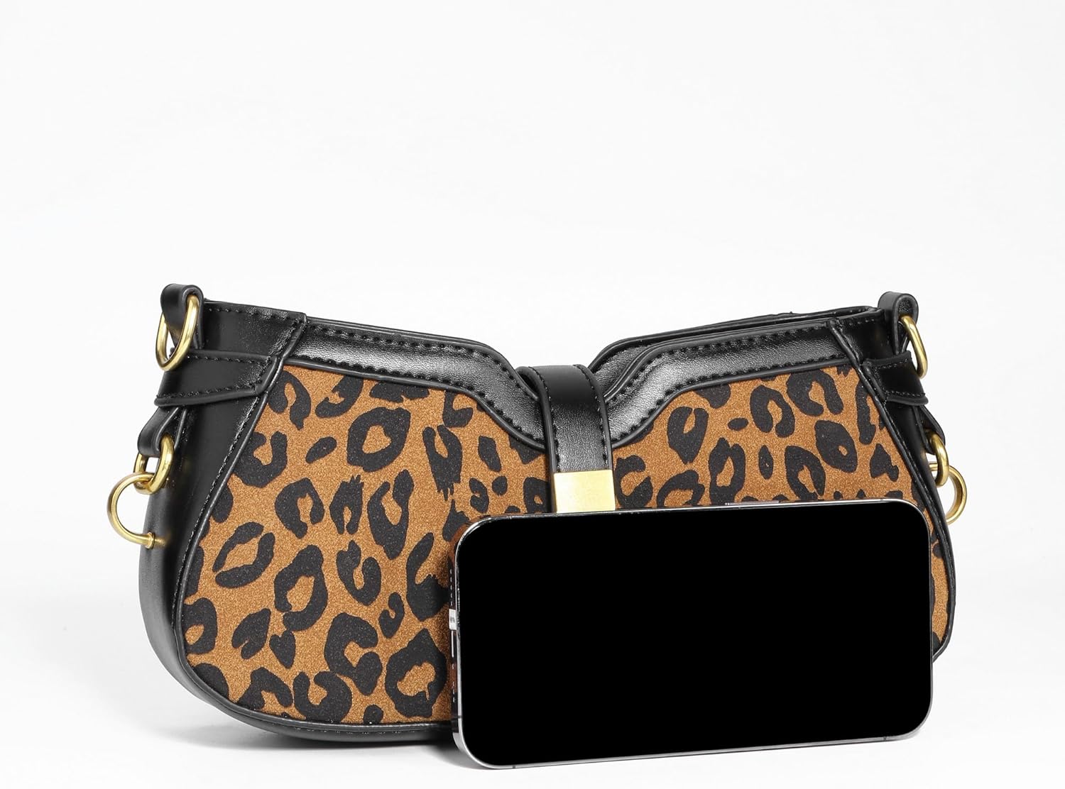 Ayliss Leopard Shoulder Purses for Women X-Small Leopard Print Purse Crossbody Vegan Leather Clutch Tote HandBags Animal