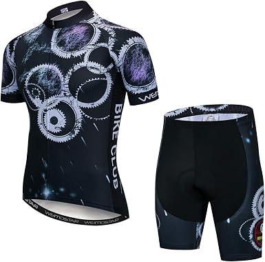 Amazon.com: Conjunto de camisetas de ciclismo para hombre, transpirable, ropa  de bicicleta de montaña, camiseta de secado rápido : Ropa, Zapatos y Joyería