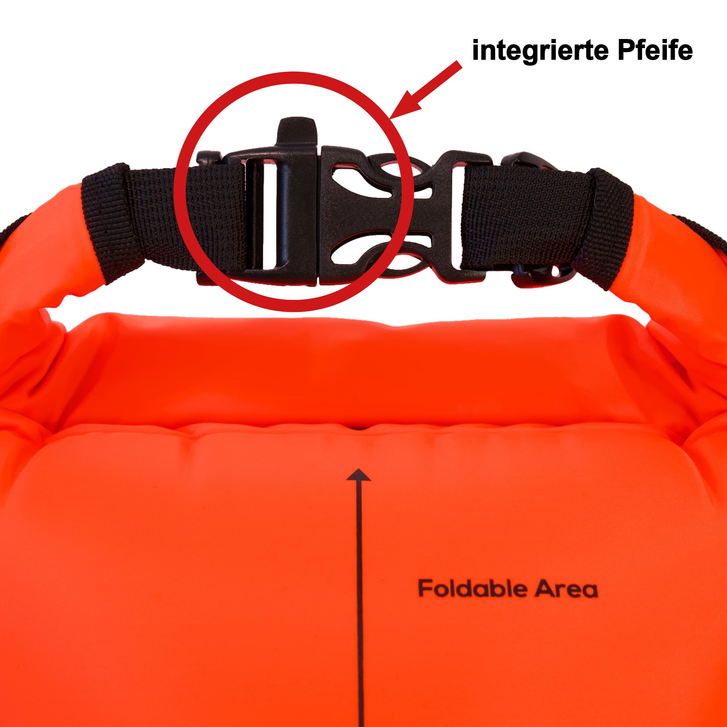 crea-do Boa da nuoto per adulti con sacchetto asciutto integrato, finestra del cellulare, fischietto di emergenza, capacità 28 l, per nuotare in acqua aperta e triathlon, snorkeling, sport acquatici