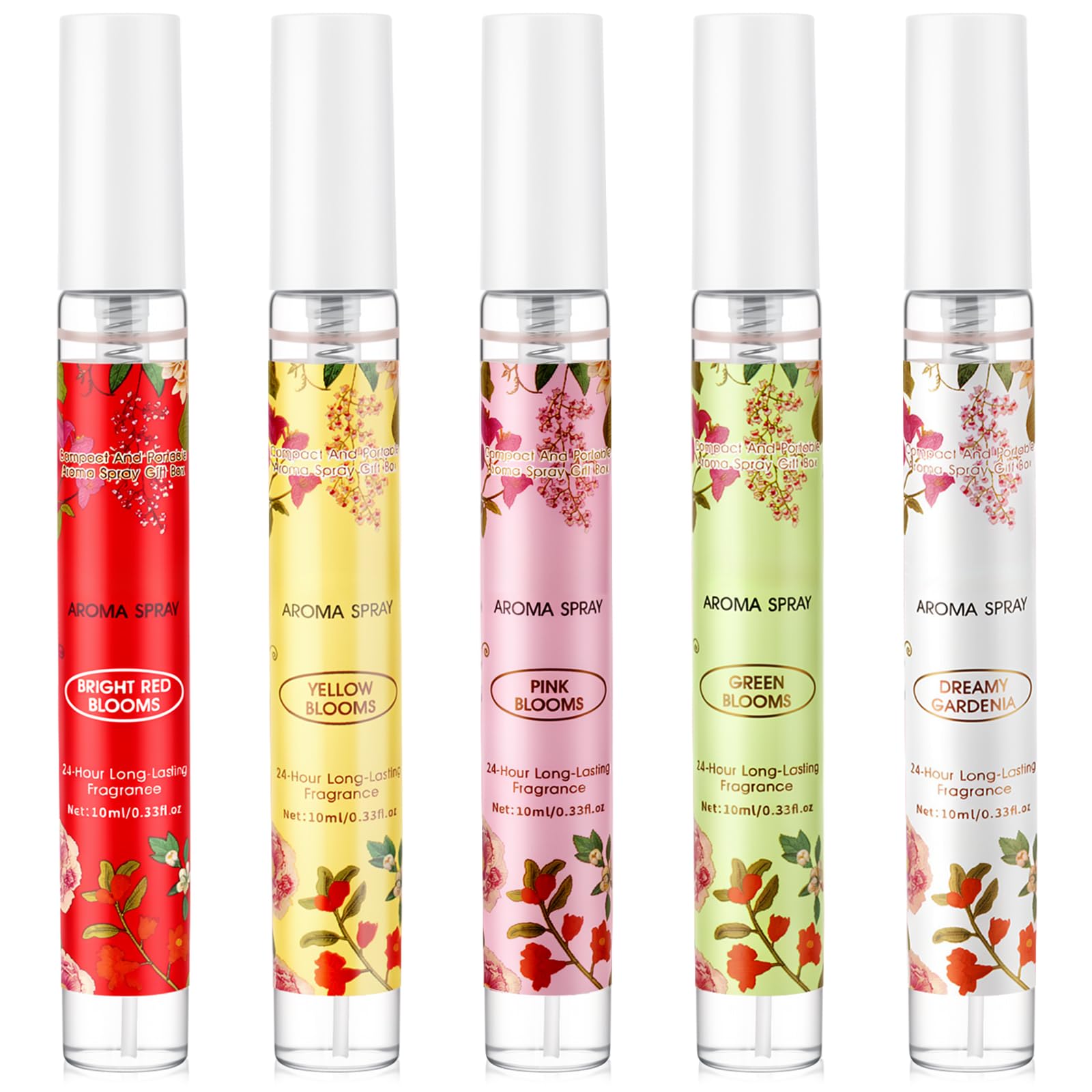 OFUN Perfume for Women, 5 Pack Mini Perfumes Samples, Hair Body Spray Mist, Mini Travel Size Perufme Set, Floral Note Fragrance Set for ADult,Christmas Stocking Stuffers