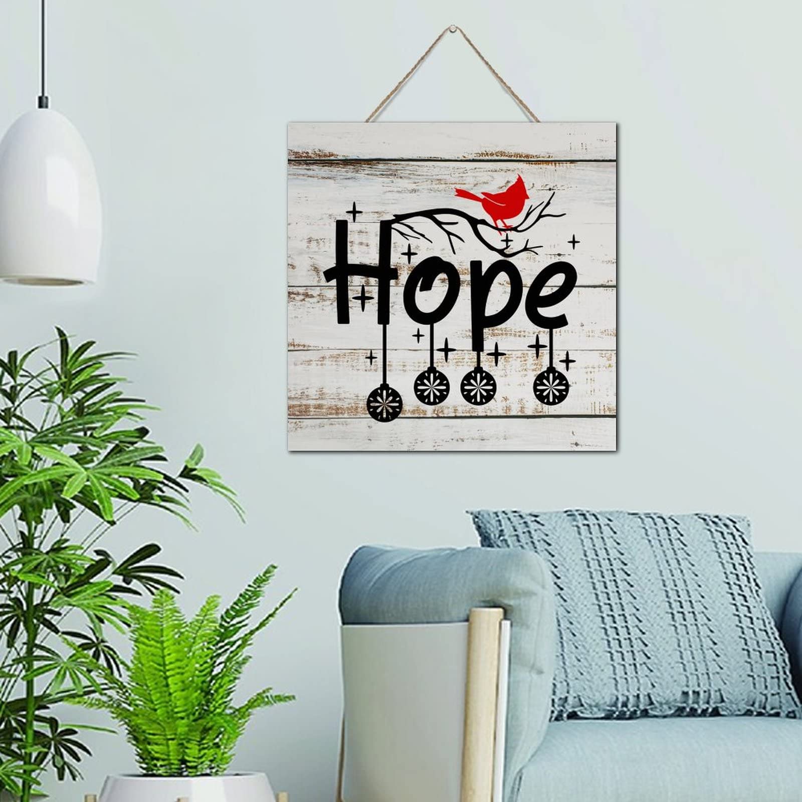 Panneau mural en bois Hope déco table intérieure maison et chambre