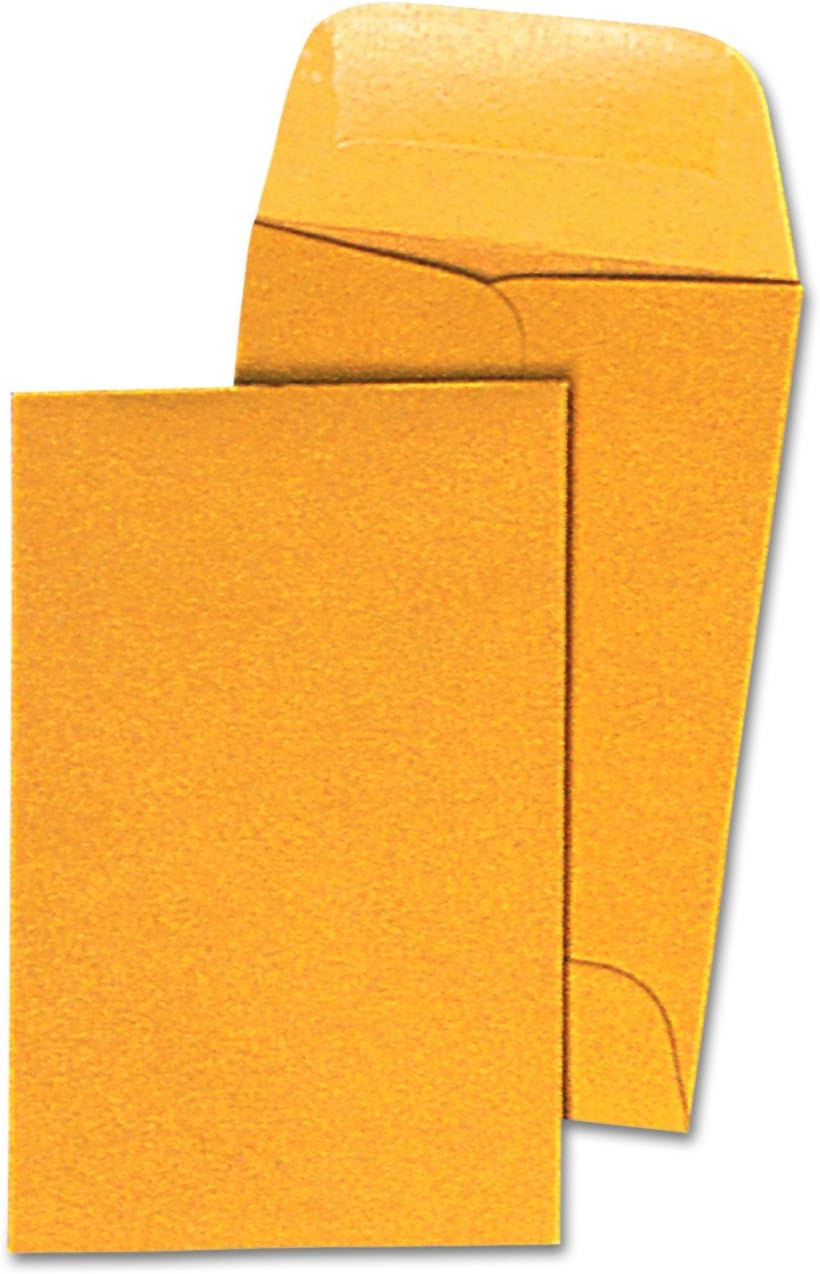 Universal 35300 Kraft Coin Envelope, #1, 2 1/4 x 3 1/2, Light Brown (Box of 500)