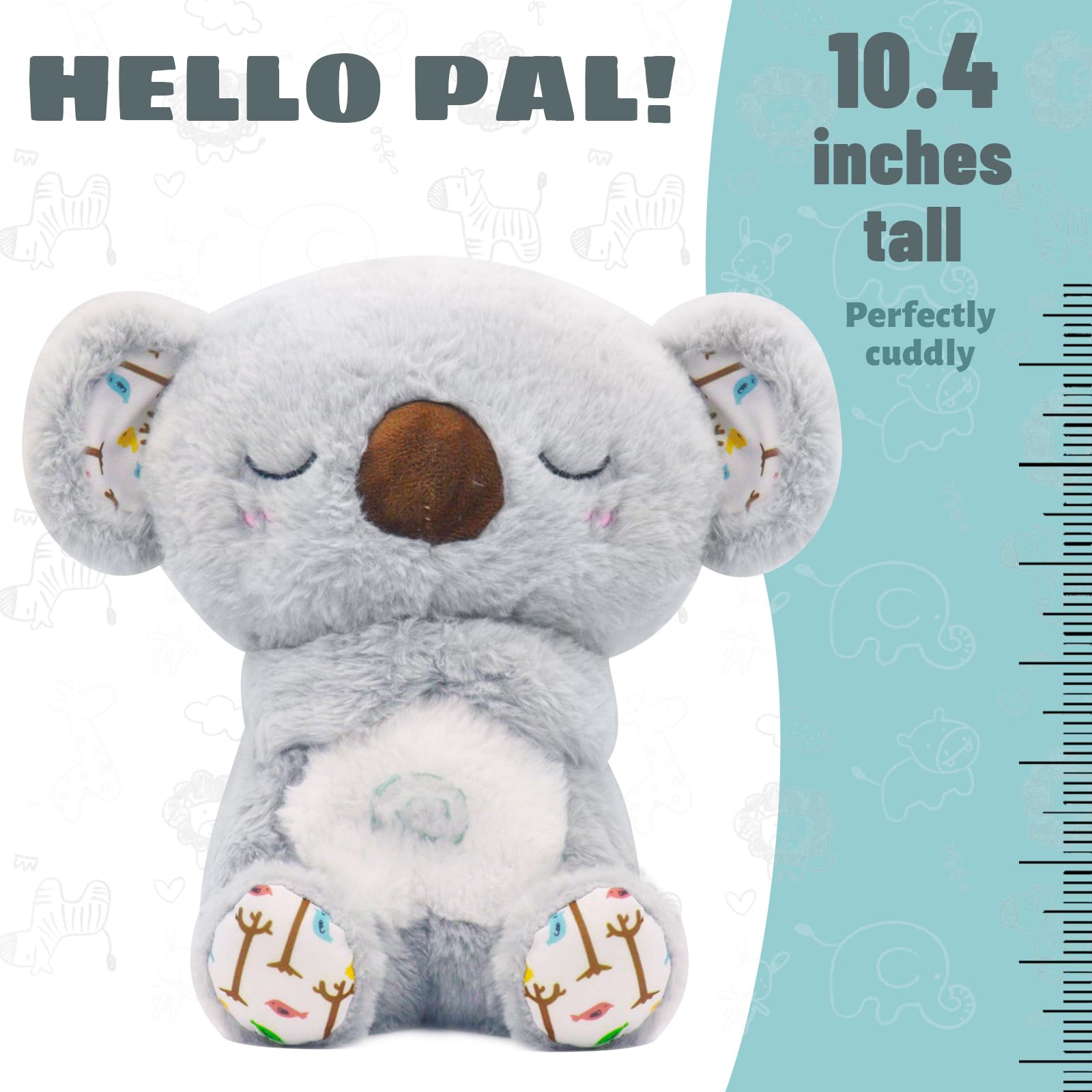 rytopt Anxiety Relief Koala, No Breathing Movement in Its Abdomen, Breathing Stuffed Animal - Image 2