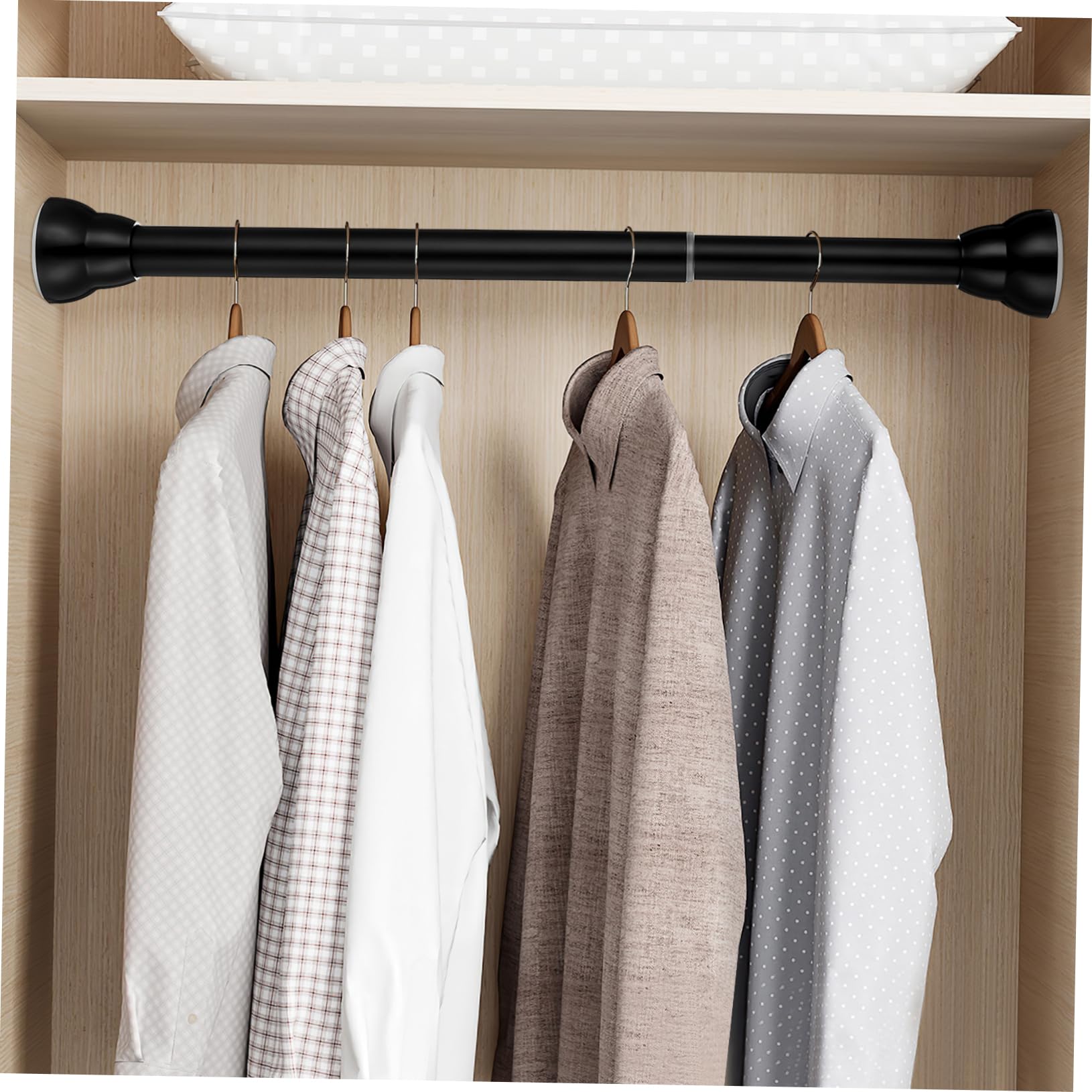 Cabilock Barra De Cortina De Ducha Perforada Tensores Para Ventanas 48 a 84 Barra De Cortina Extensible Barras De Cortina Barras De Ducha Para Baño Guía Multifunción Acero Inoxidable