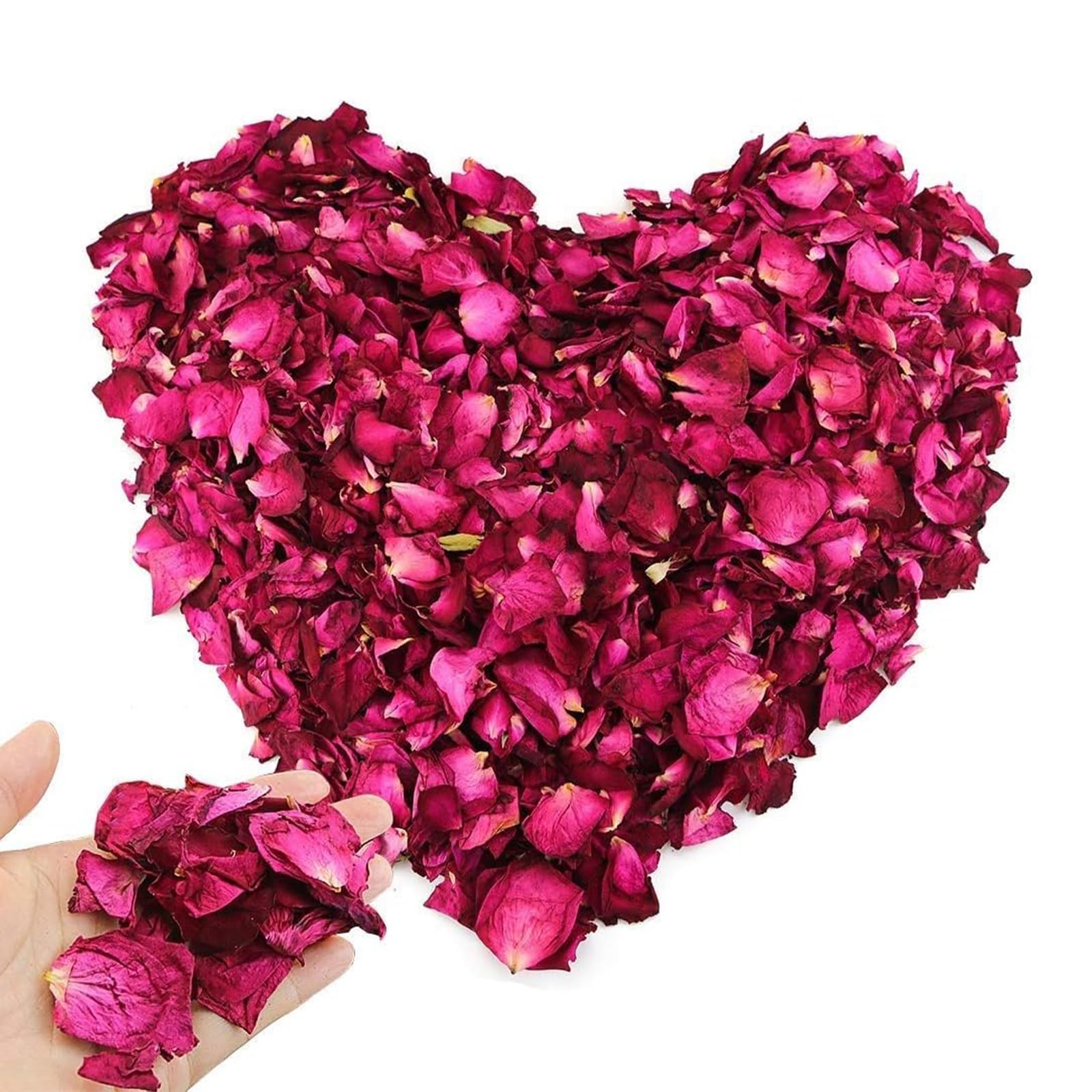 100g Petalos de Rosa Naturales Flores Secas Confeti Pétalos de Rosa Confeti Boda Natural Pétalos de Rosa Secos Adecuado para Decoración de Bodas DIY Decoración de Fiestas Confeti de Flores
