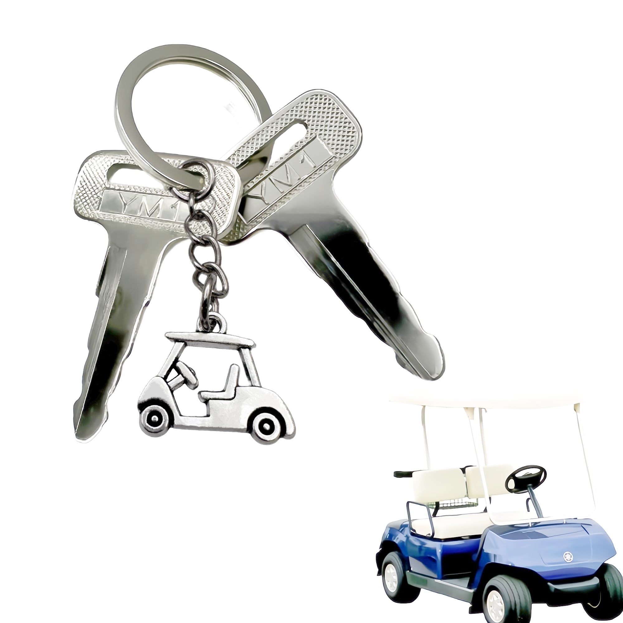 WUKO HUNT Golf Cart Yamaha Keys For G&E G1,G2,G8,G9,G11 Drive Gas & Electric Golf Cart Replacement Ignition Keys 2 Pack OEM Parts No:J10-82511-20, J17-82511-20