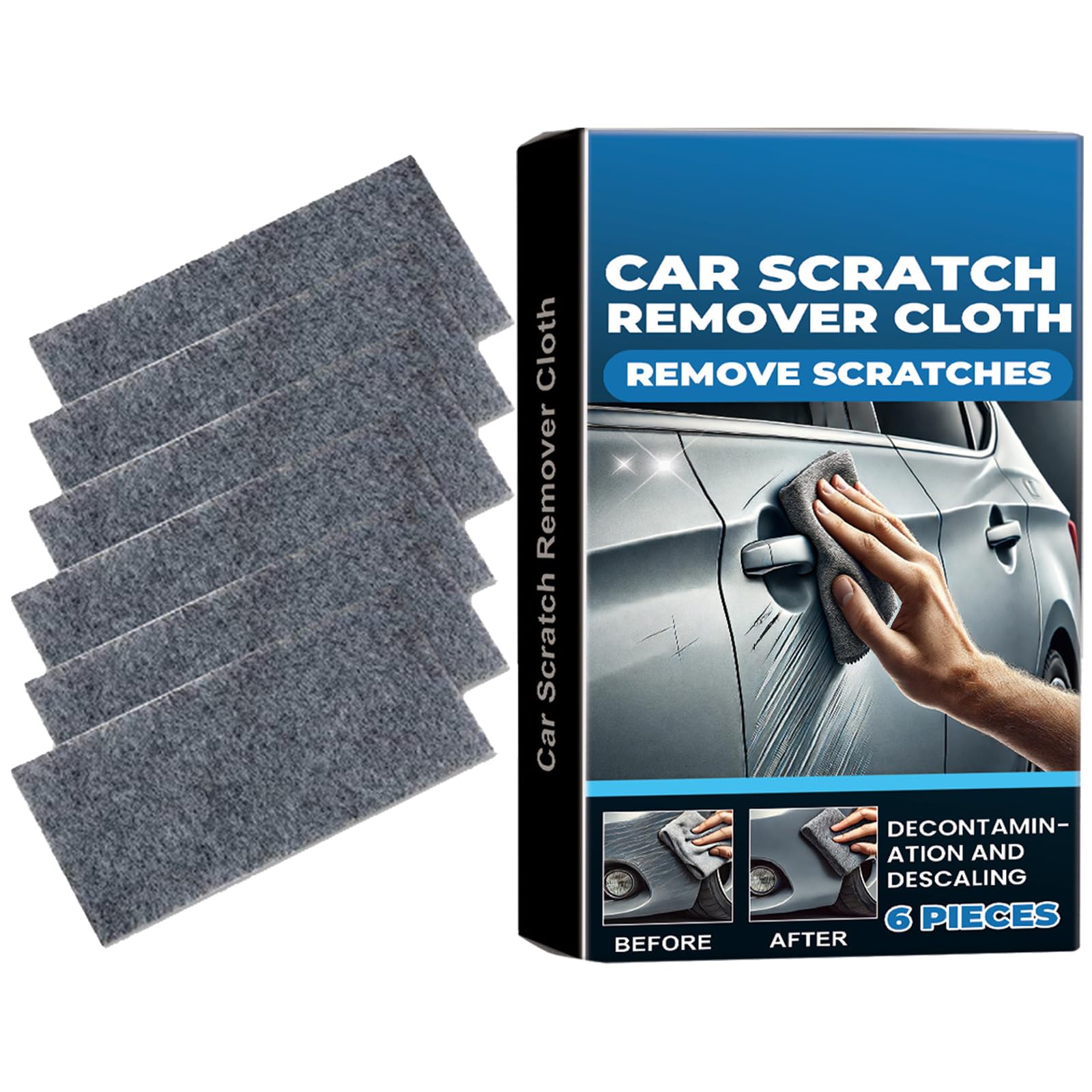 Buxuaaaa 1 Box Car Scratch Remover Cloth Easily Repair Paint Scratches Shining Cloths For Car Paint For Scratch Repair Polishing Maintenance Tool
