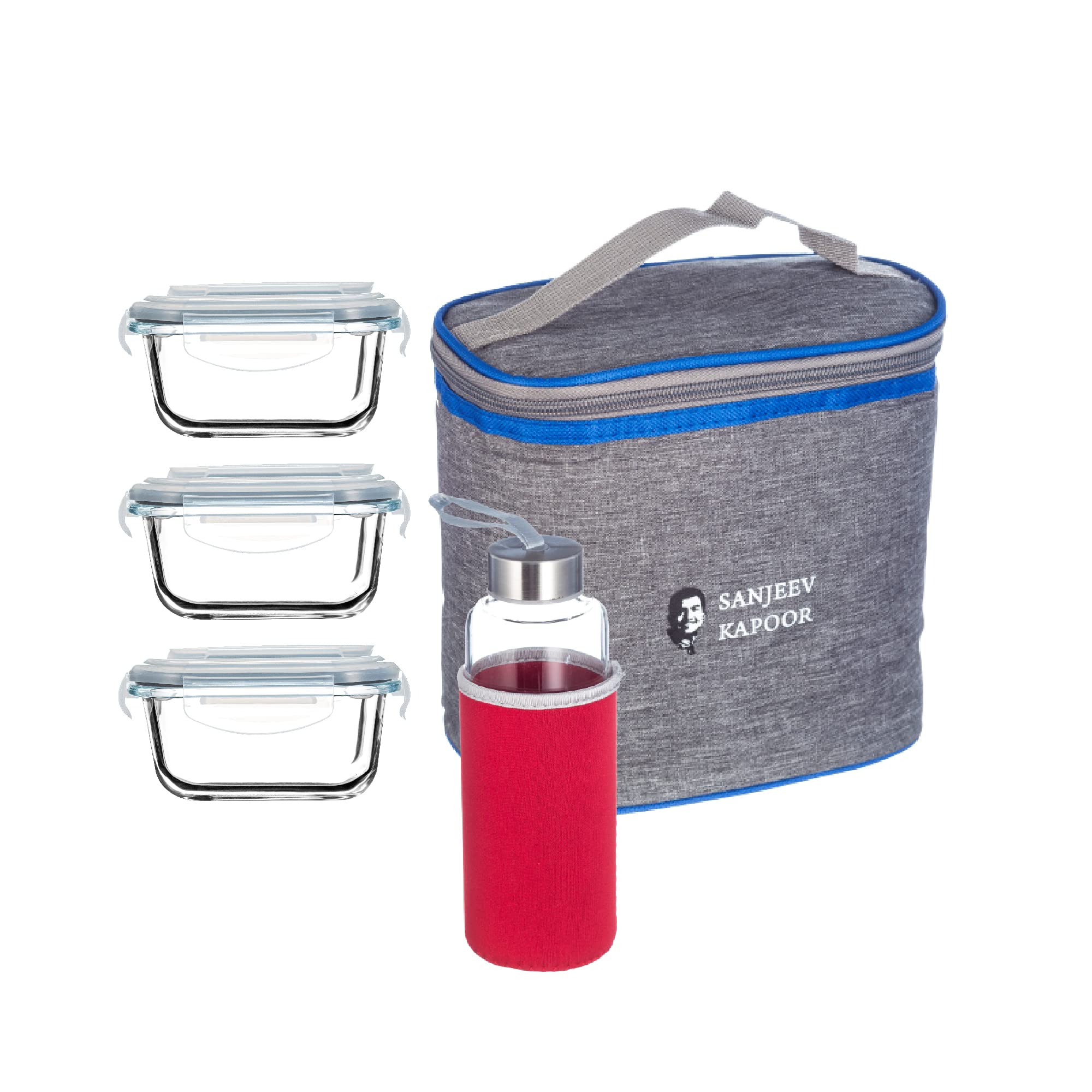 Buy Sanjeev Kapoor Kent 3 PC Square,Borosilicate,Glass,Microwave