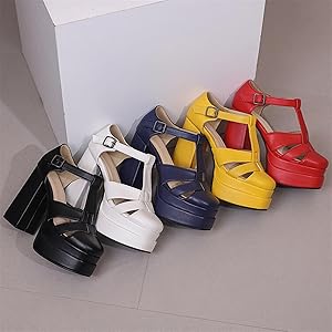 Amazon.com | YCLUCHENG Women's Platform Heels Ankle Strap Amazon.com | YCLUCHENG Women's Platform Heels Ankle Strap