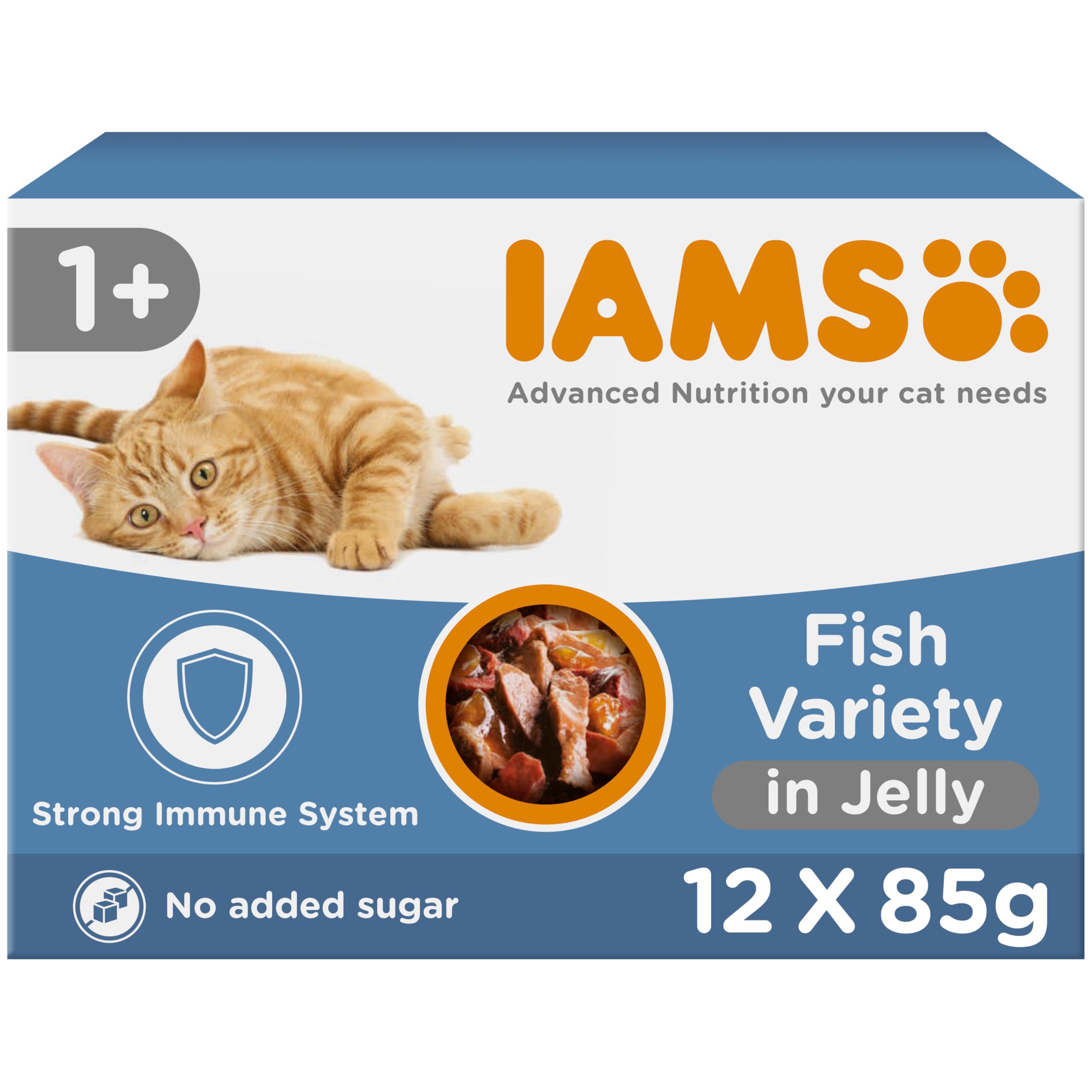 Adult Wet Cat Food Sea Collection in Jelly 12 x 85g