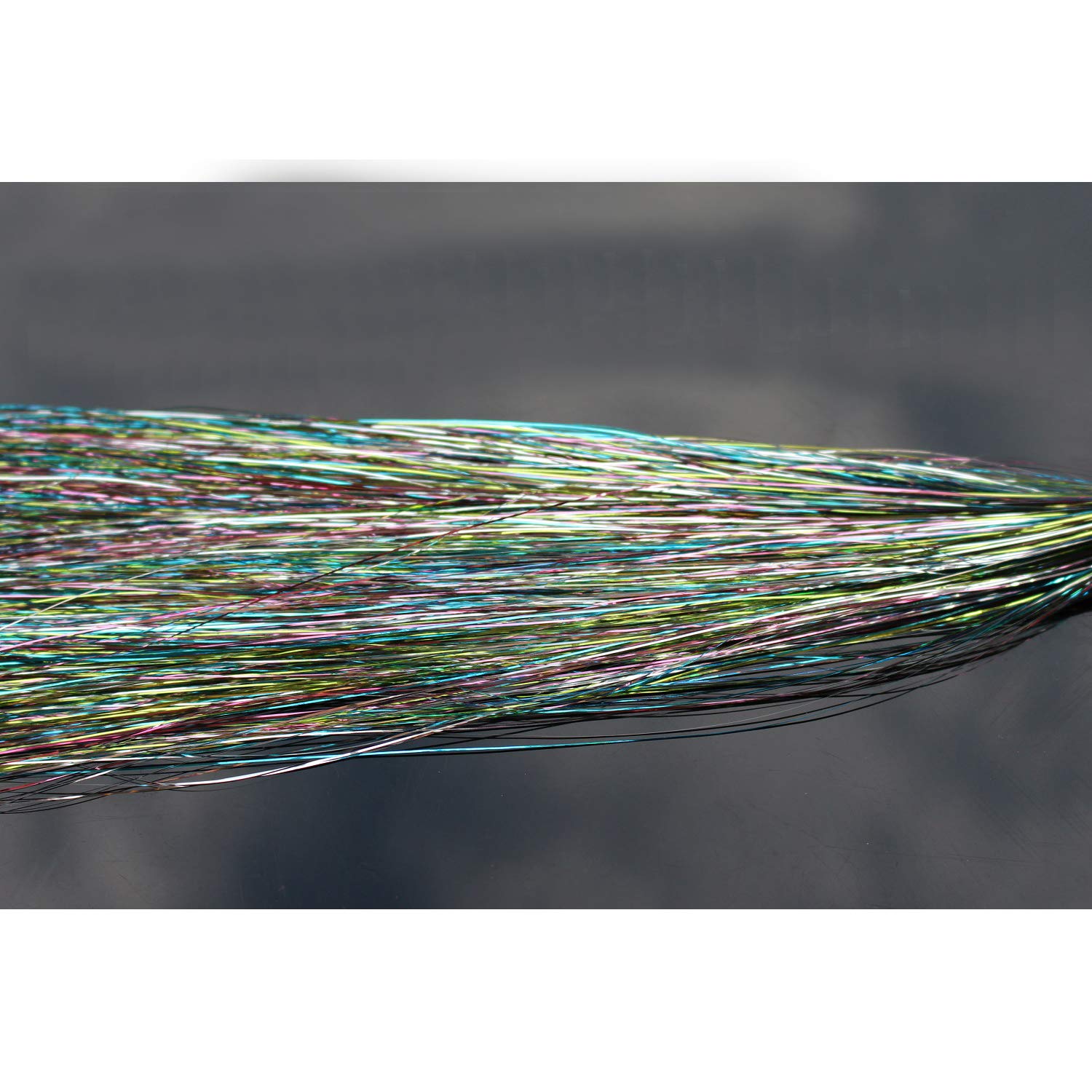 Tinsel Flat 1mm 5 Colori Materiale Fly Tying 5 Colori Flashabou Flat Holografici 1mm Per Fly Fishing - Materiali Costruzione Mosche, 30 Cm Materiali Mosche Artificiali - Foto 5