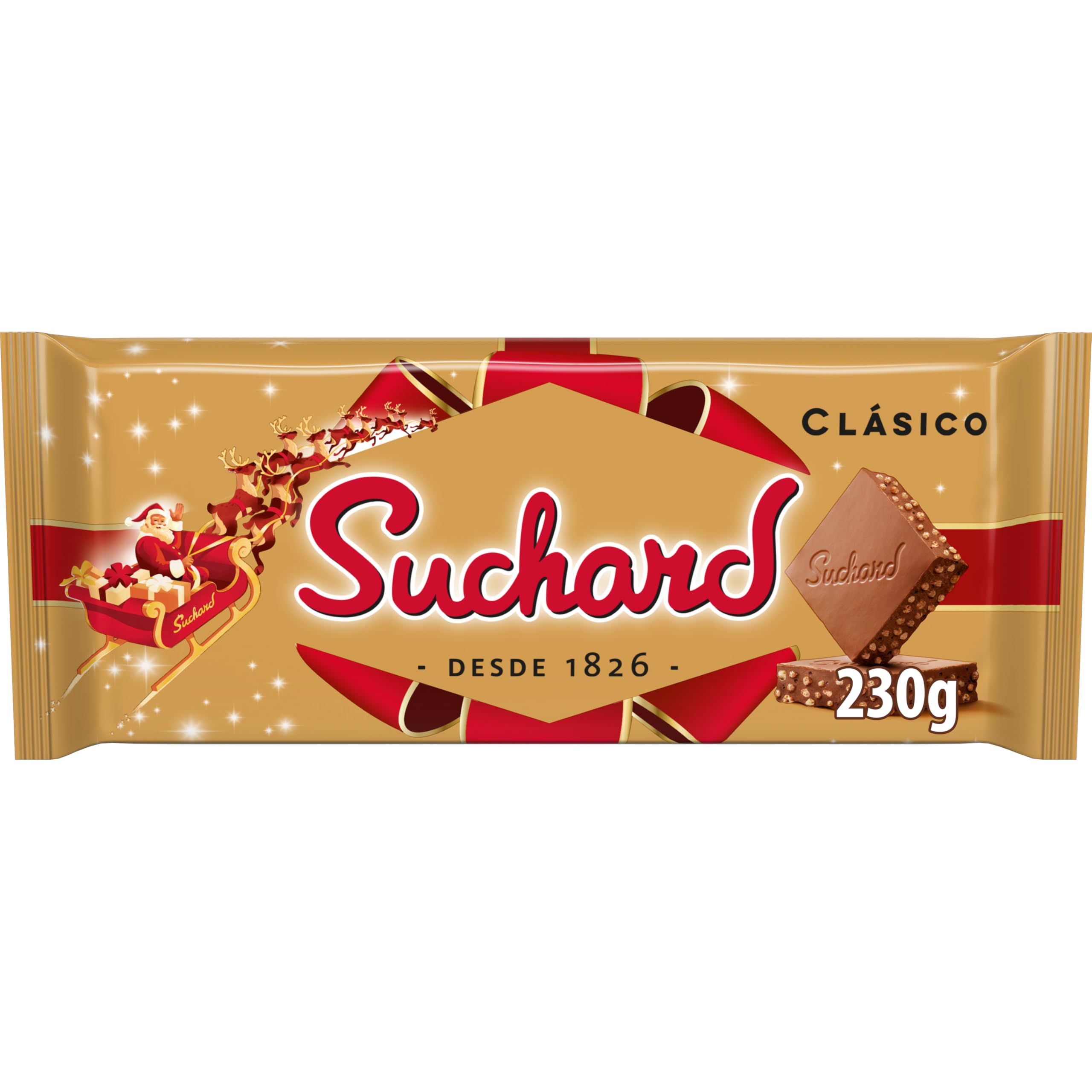 Turrón de Chocolate con Leche y Arroz Inflado Suchard 230 g