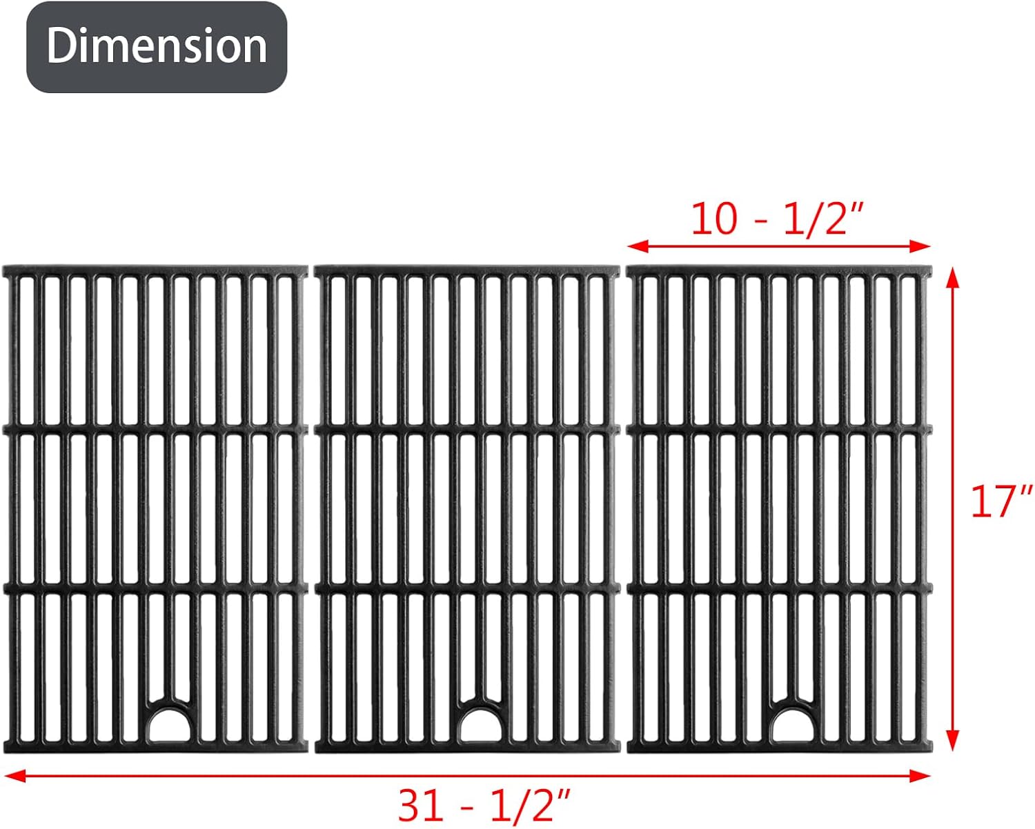 463229521 Grill Grates Replacement Parts for Charbroil Grill Parts G426-0005-W1 463228622 463229021 463229521B 463259223 463284422 Charbroil Performance 6 Burner Grill Replacement Parts