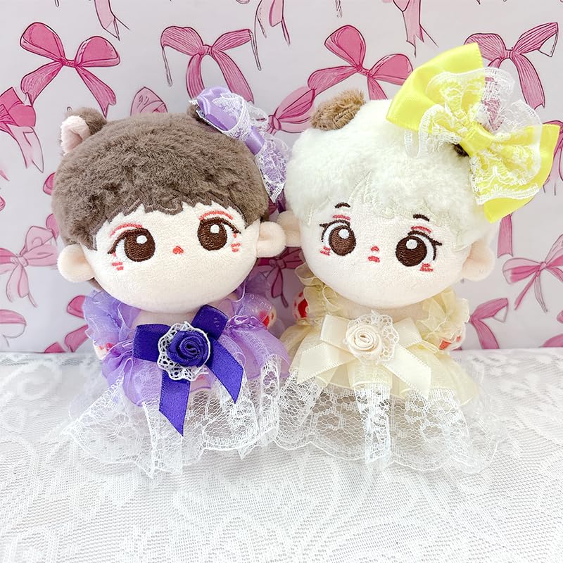 無属性 ぬいぐるみ ぬい服 10cm ワンピース パープル 紫 ぬい服】グルミット 衣装 10cm 12cm ドレス ワンピース パープル