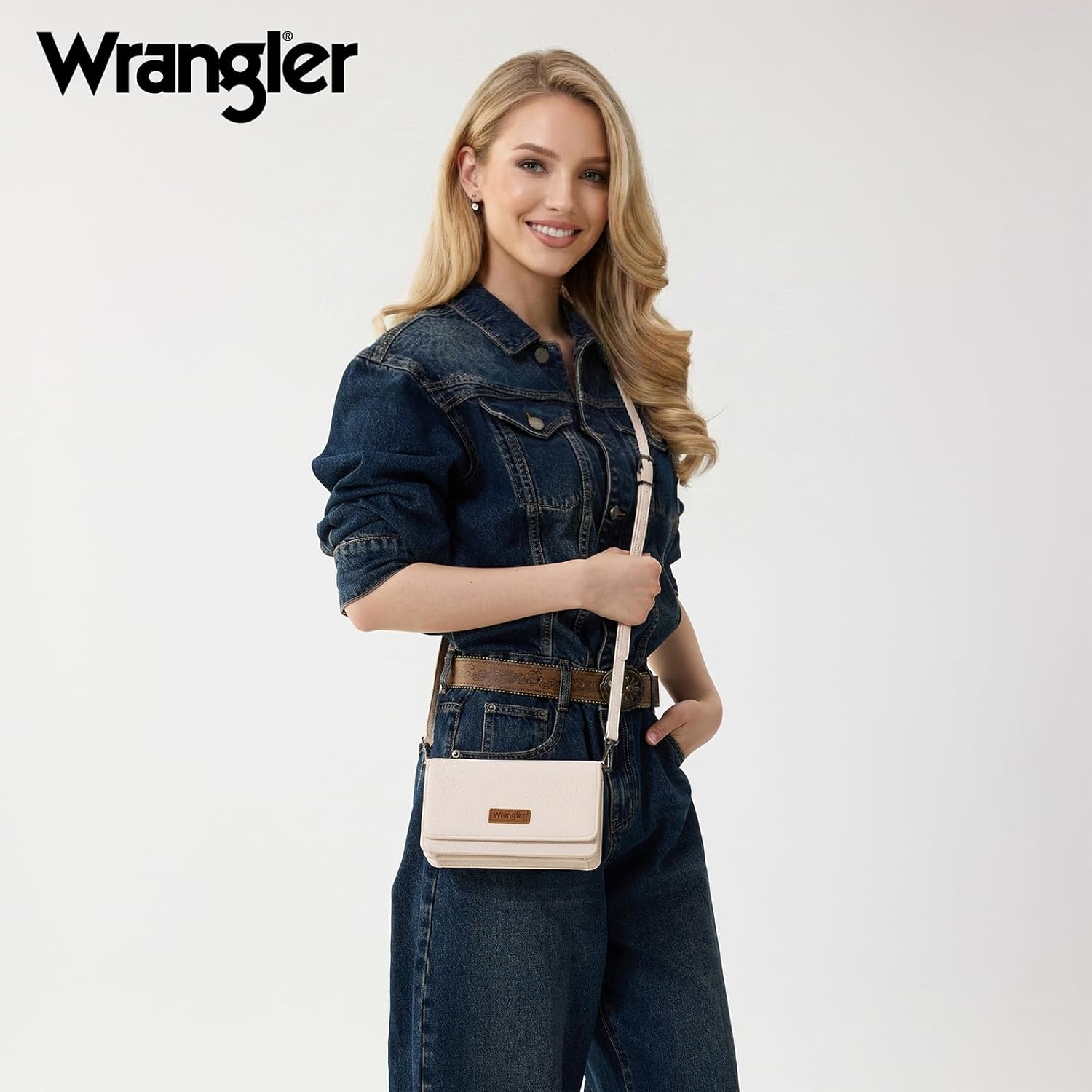 Wrangler Small Crossbody Wallet Purses RFID Trendy Purses for Women with Adjustable Straps - Image 2