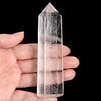 Vista 9 de Varitas de cristal de obsidiana, Cuarzo rosa