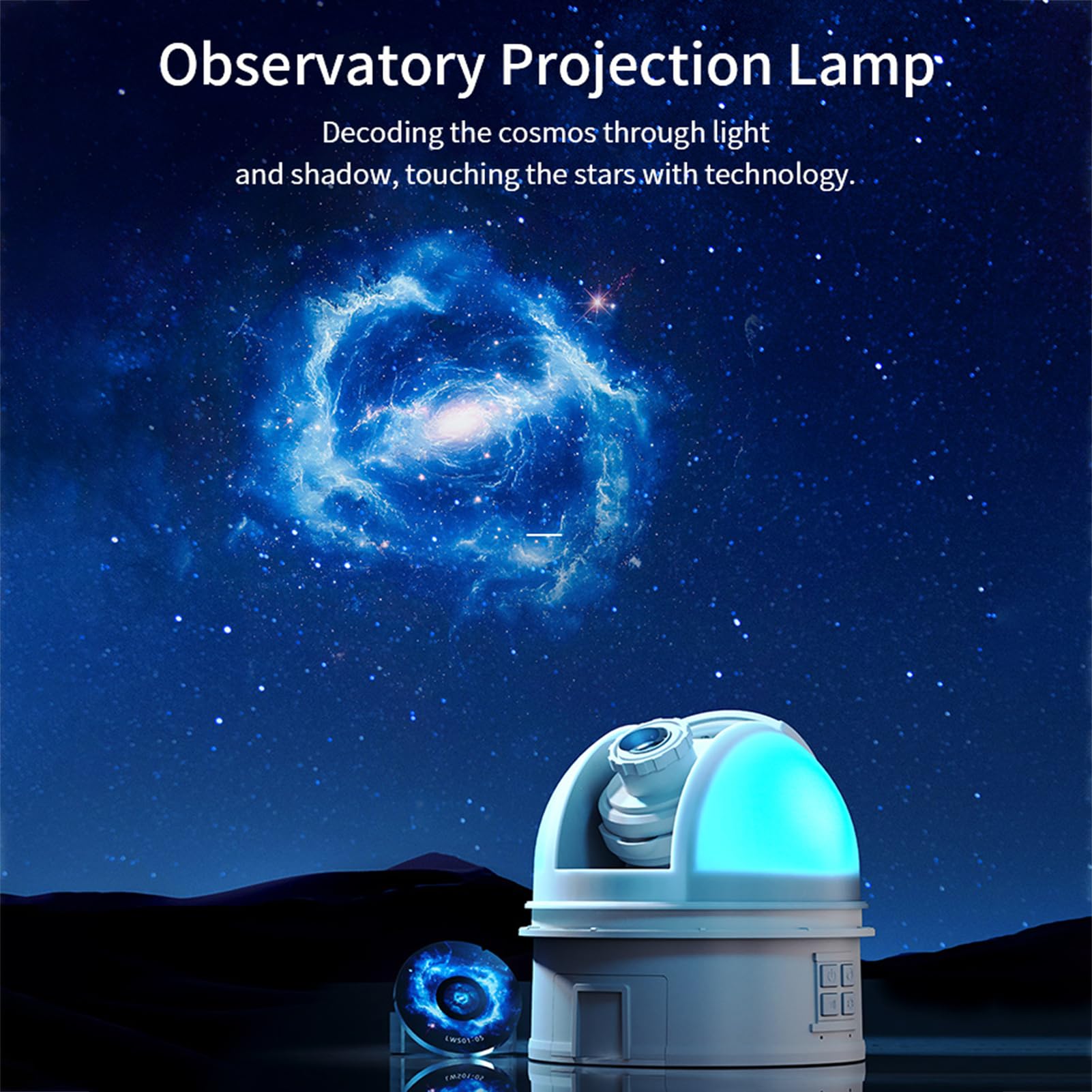 Projektor Gwiazdy Astronomicznej z 12 Kartami Projekcyjnymi Obiektyw 4K HD 8 Białych Szumów 8 Kolorów Lampka Nocna, Komentarz Głosowy Timer BT Automatyczne Wyłączanie (Komentarz głosowy