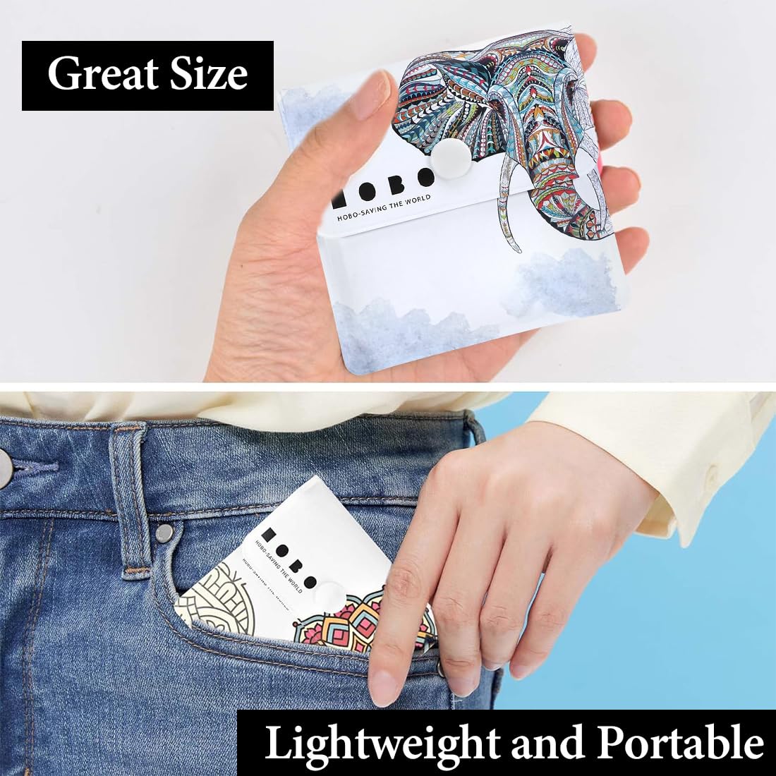 Cendrier de Poche Anti Odeur Réutilisable Portatif Ignifuge PVC 4 Pièces