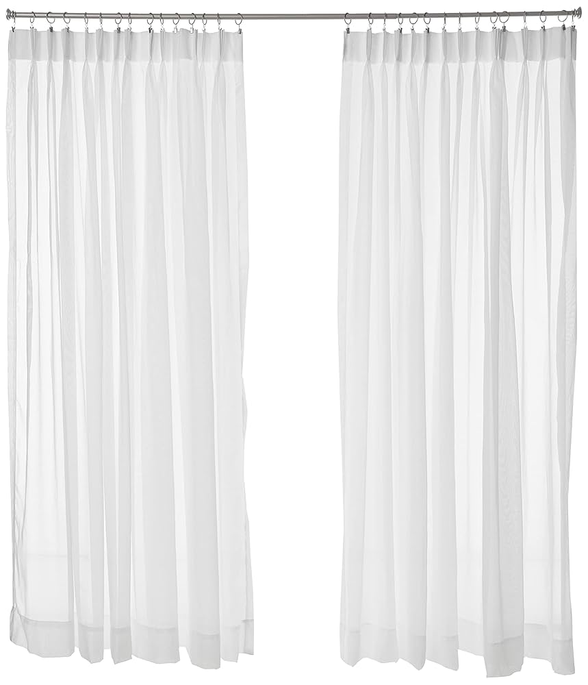 水色 プリーツカーテン 大きめカーテン スマイル商店 遮光カーテン 4枚セット 大きいサイズ オーダー