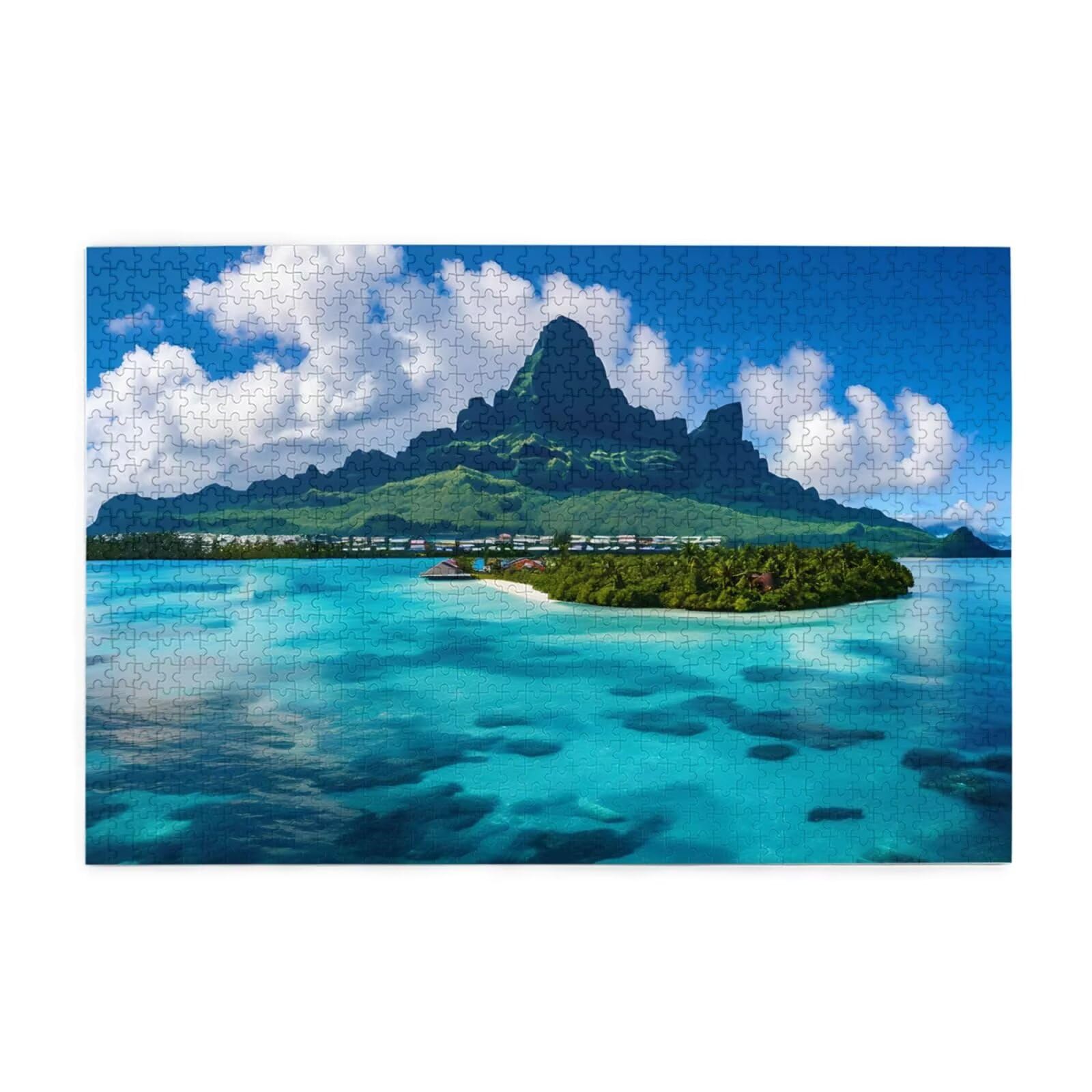 Puzzle 1500 sztuk duża klasyczna drewniana łamigłówka dla dorosłych, zabawne/kolorowe/niemożliwe/trudne gry, prezent urodzinowy lub świąteczny dla rodziny lub przyjaciół - Ocean 2T-26