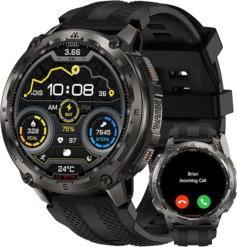 KOSPET Tank T4 GPS Montre Connectée Homme, Cartes Hors Li…