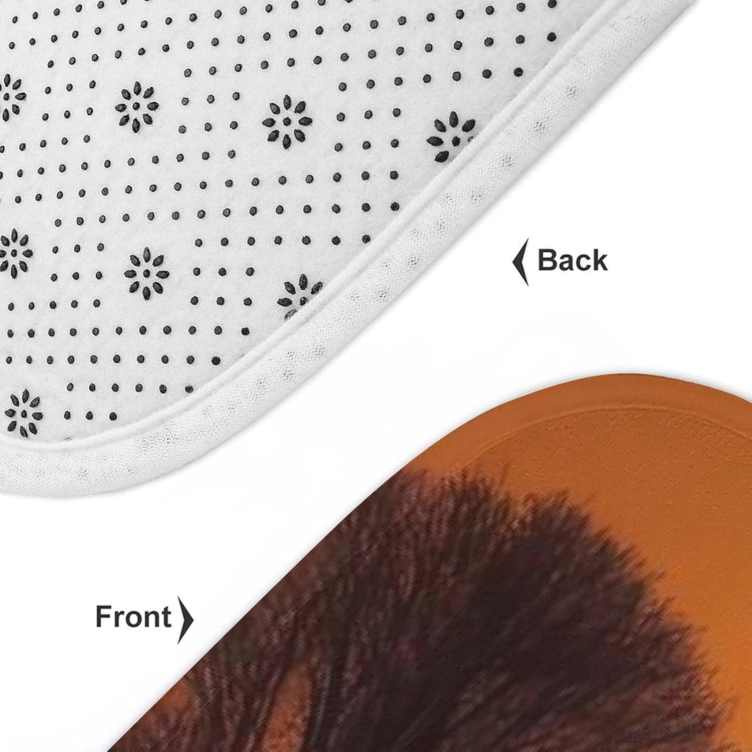 Anti-Skid Floor Mats 3 Piece Set,Nature Sunset Deer Printed Coral Fleece Bathroom Mats U-Shaped Contour Mat Toilet Seat Cover for Bathroom, Tub, Shower, Kitchen 19.7"x31.5"