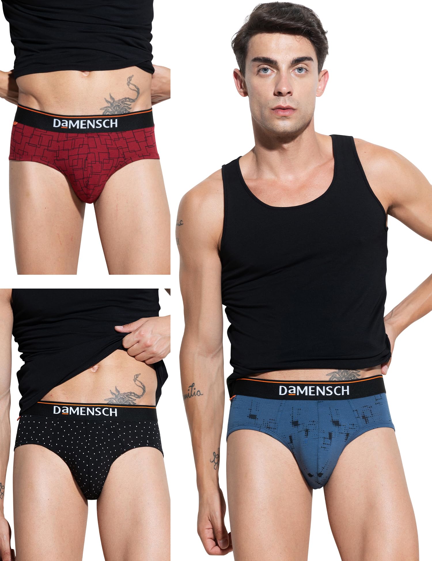 DAMENSCHMens Deo-Cotton Printed Group 5 Underwear (pack of 3)