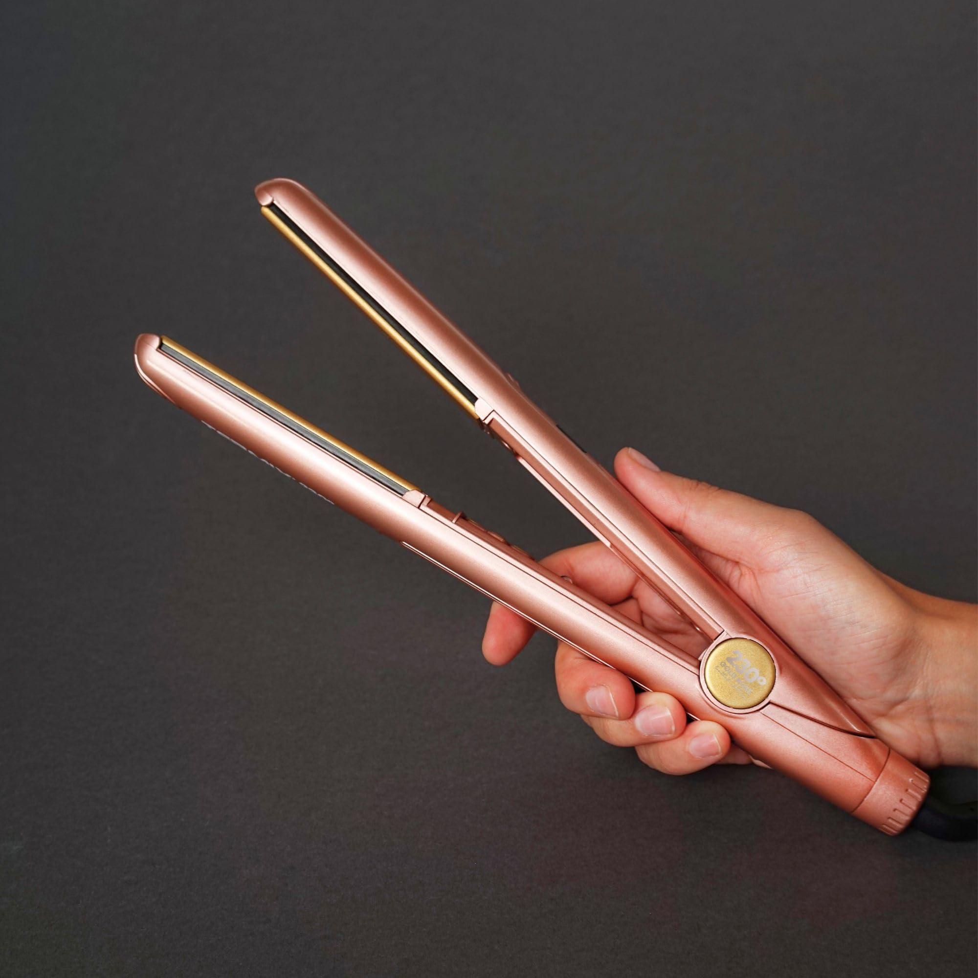 Termix Plancha de Pelo Profesional 230º de Cerámica, Gold Rose Edition. Plancha Pelo de Peluquería Profesional