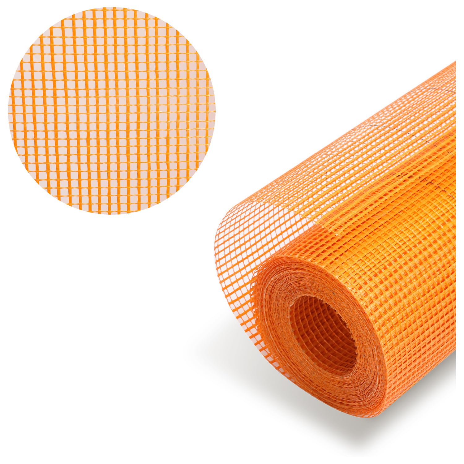 Rete di rinforzo esterna in fibra di vetro, 160 g/m², rotolo da 50 m, larghezza 1 m, tessuto per intonaco e tessuto per interni ed esterni, rinforzo in fibra di vetro per facciate