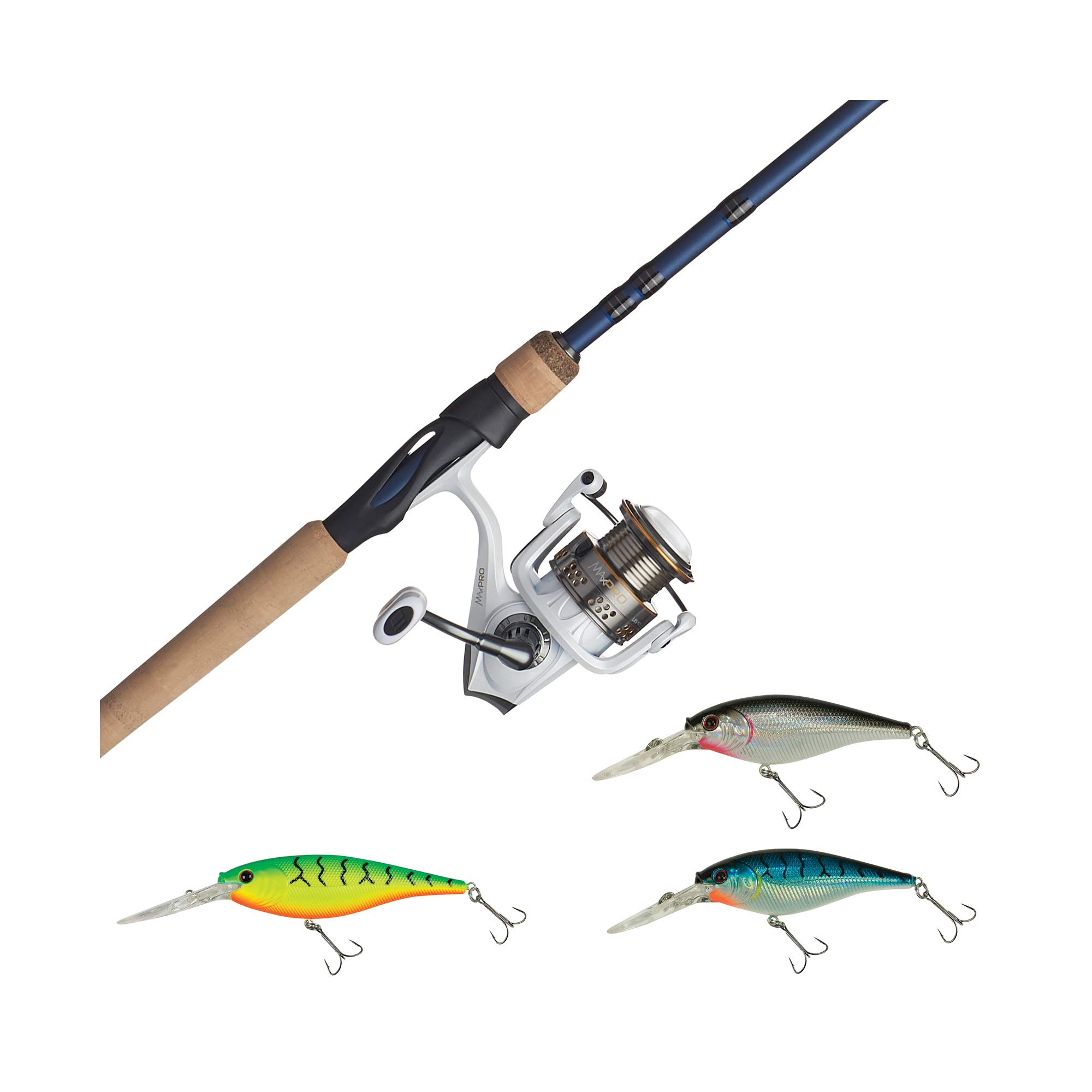 Fenwick Eagle Fishing Rod & Abu Garcia Max Pro Spinning Reel Combo with Berkley Shad Hard Bait: Buy Online at Best Price in UAE