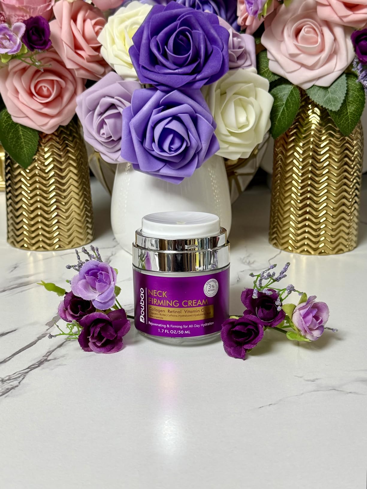 YTDB Neck Firming Cream, Wrinkle Cream for Women, Retinol Moisturizer with Collagen and Hyaluronic Acid for Neck, Face and Décolleté, 1.7 fl oz