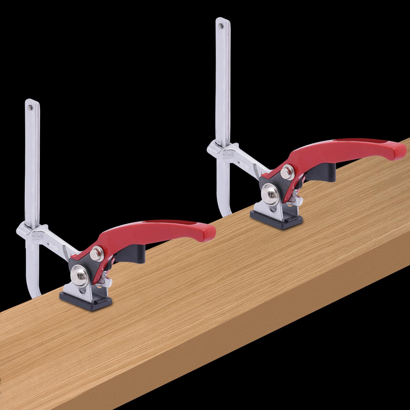 Serre Joint, Lot De 2 Serre Joint Menuisier, Pince De Table à Cliquet Pince De Serrage à Dégagement Rapide Avec Capacité De 160mm Et Profondeur De Gorge De 60mm Pour Le Ponçage Et La Coupe