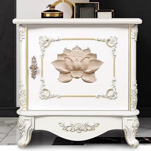 Miniatura 9 de 2 calcomanías de talla de madera sin pintar, apliques de madera tallada para muebles de bricolaje para pared, cama, puerta, armario, muebles,