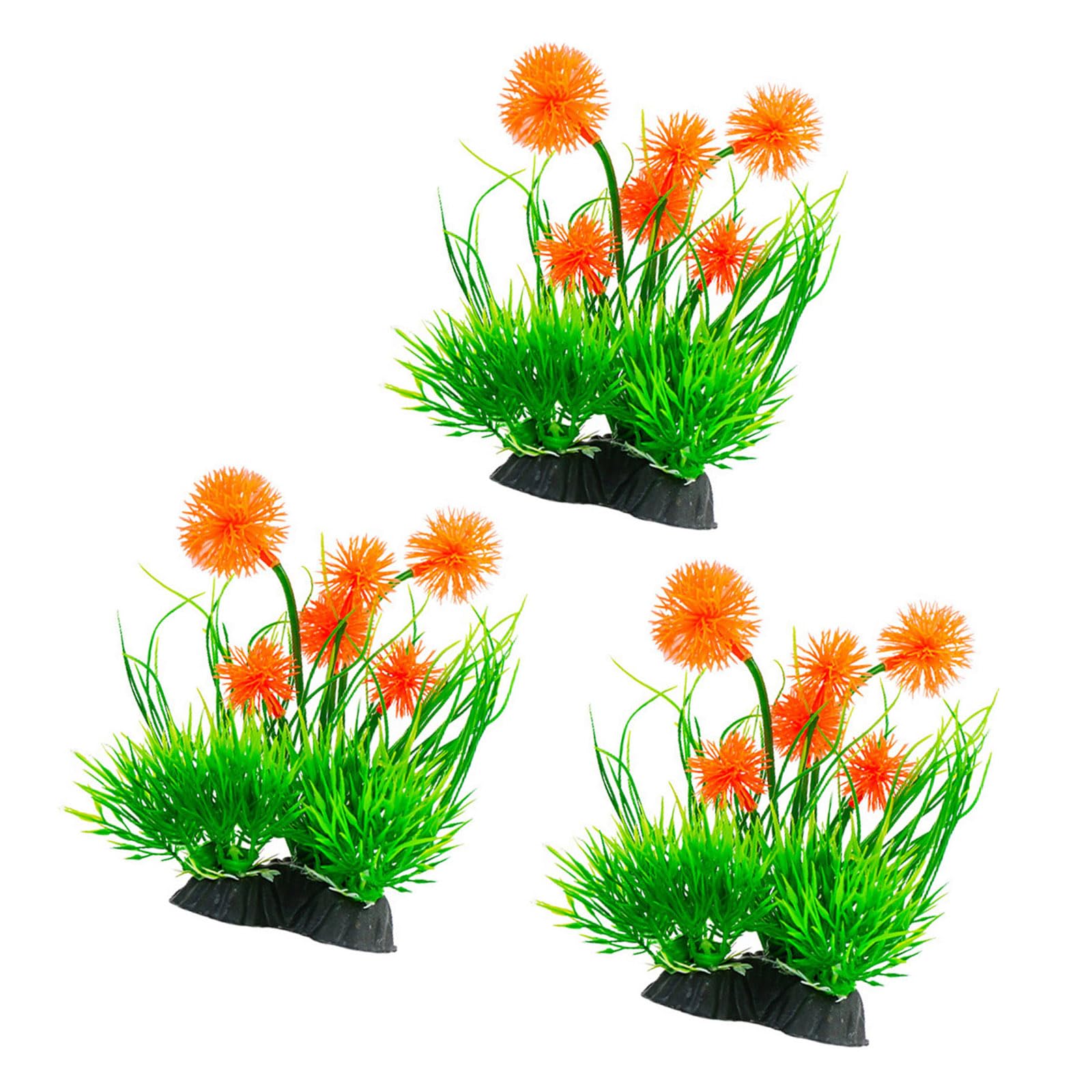carotoe 3pcs Simulation Artificial Aquarium Ornaments Underwater Grass Aquariums Accessories Fish Tanks Decoration Artificial Aquatic Plant