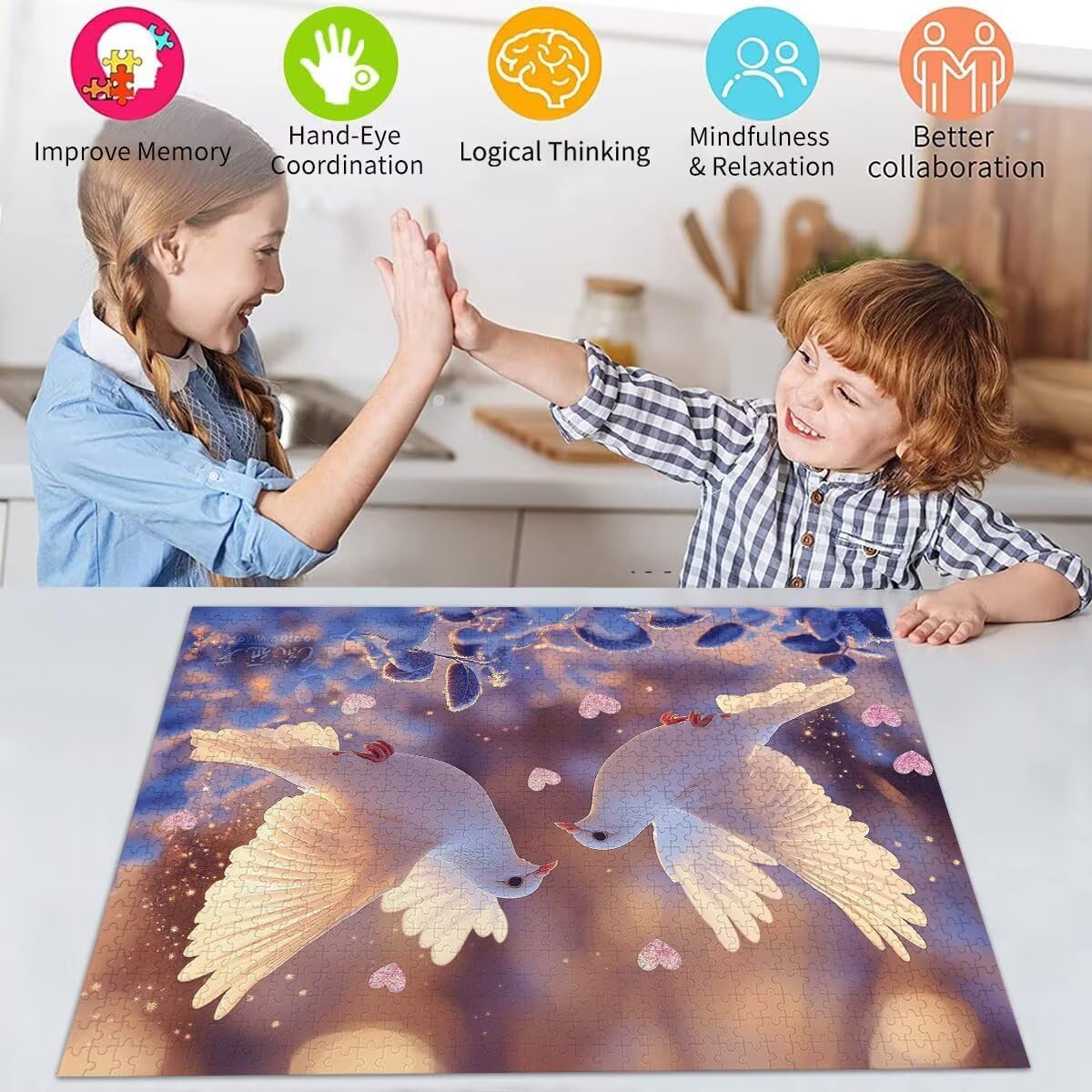 Puzzle Erwachsene 2000 Teile Vogel Tier Educa Jigsaw für Kinder ab 8 Jahren Mädchen Jungen, Erwachsene Impossible Klassische Puzzles Schwer, Anspruchsvoll Spielspaß, Als Familienspiel 70x99cm t-740