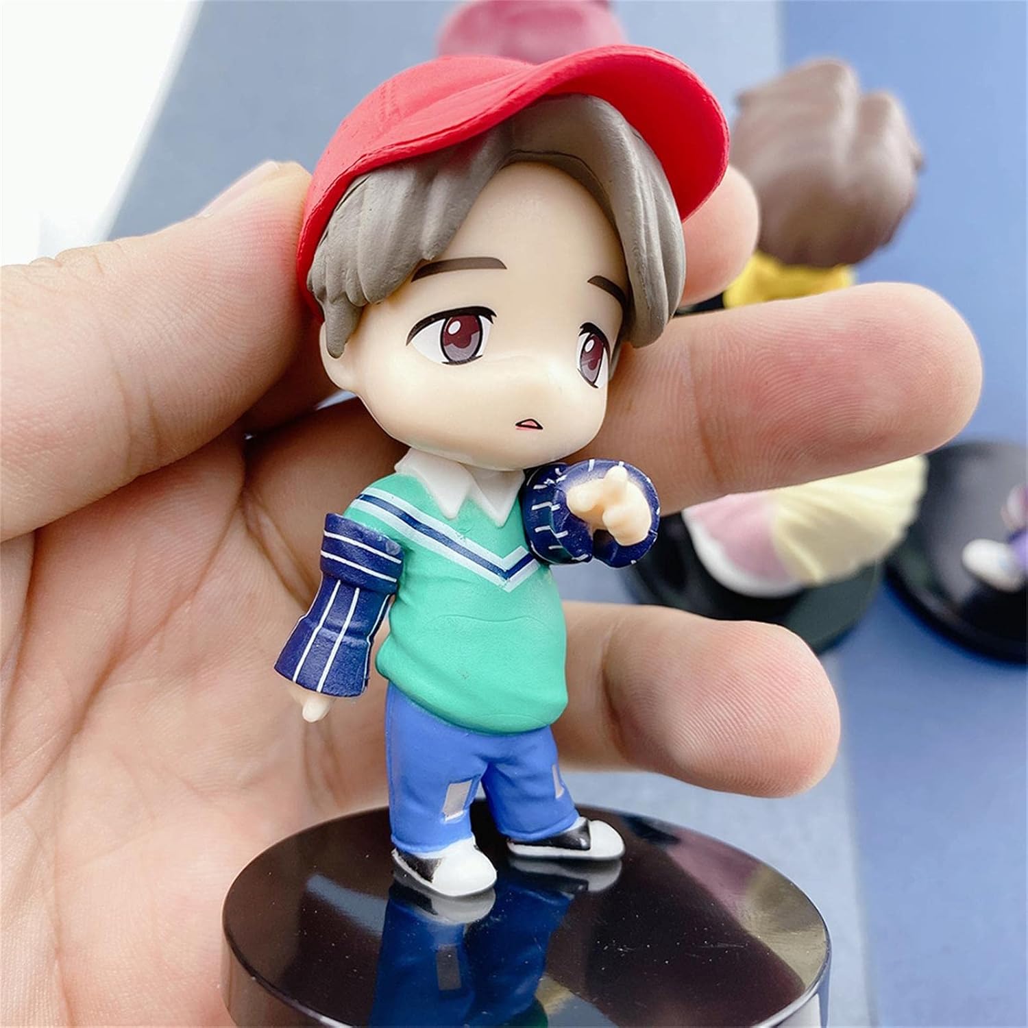 Surprise September 7pcs Cake Toppers Character Set Action Figures Toys, Mini Figurines Dolls Birthday Party Supplies Car Desktop Birthday Decorations (B) image 3