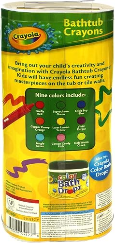 Miniatura 8 de Creyones para tina Play Visions Crayola, 9unidades, Multicolor