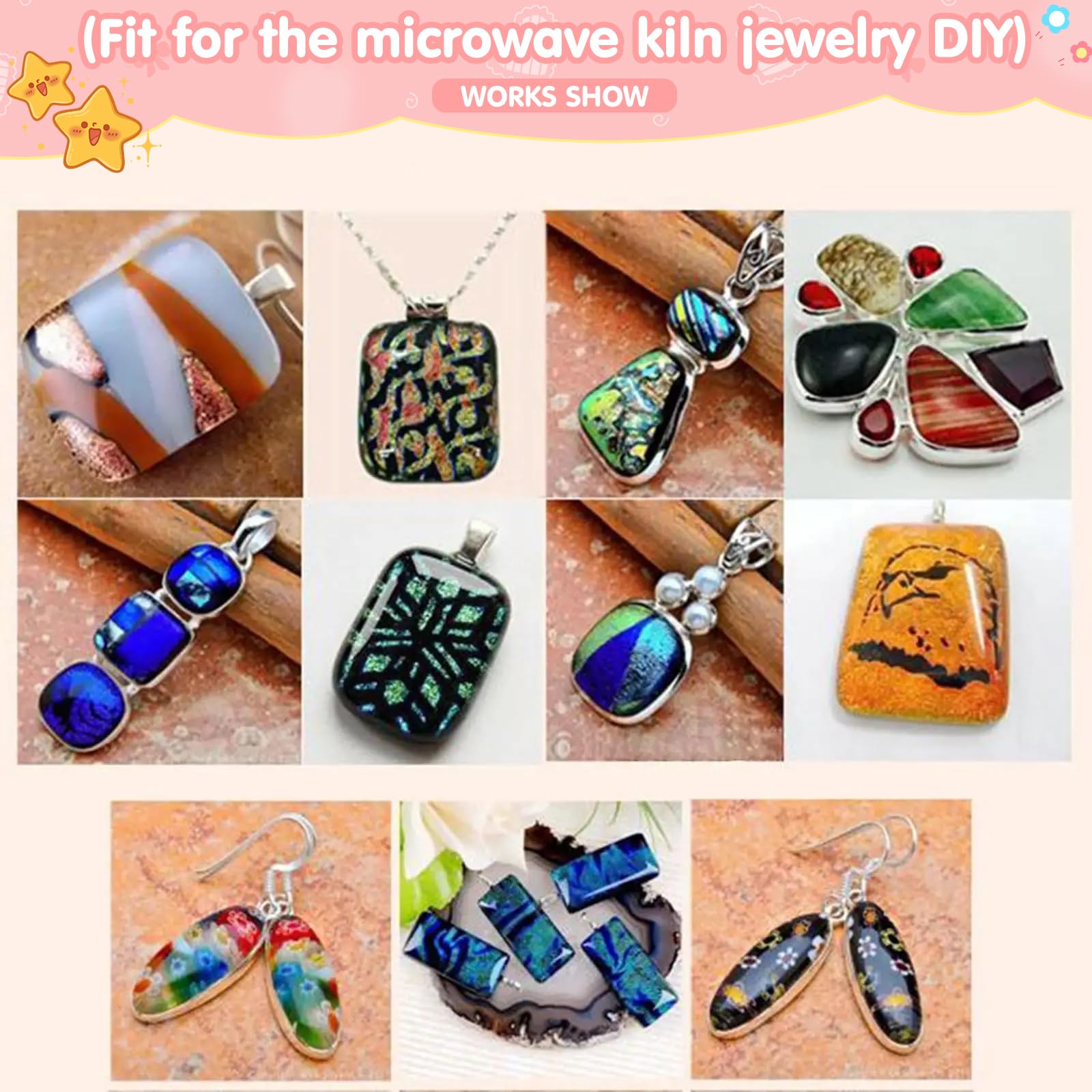 4 Beutel (112g) COE90 Farbglas für Mikrowellenofen, Millefiori-Glas, Grobes Glasfrit, Confetti Glas, verschiedene Glasreste, ideal für DIY-Projekte, Mosaik- & Schmuckherstellung sowie Glasmalereien
