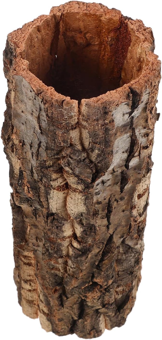 Toddmomy Reptile Hideout Wooden Cave Terrarium Shelter for Leopard Gecko Bearded Dragon Turtle with Climbing Feature Natural Habitat Decor for Reptiles and Amphibians