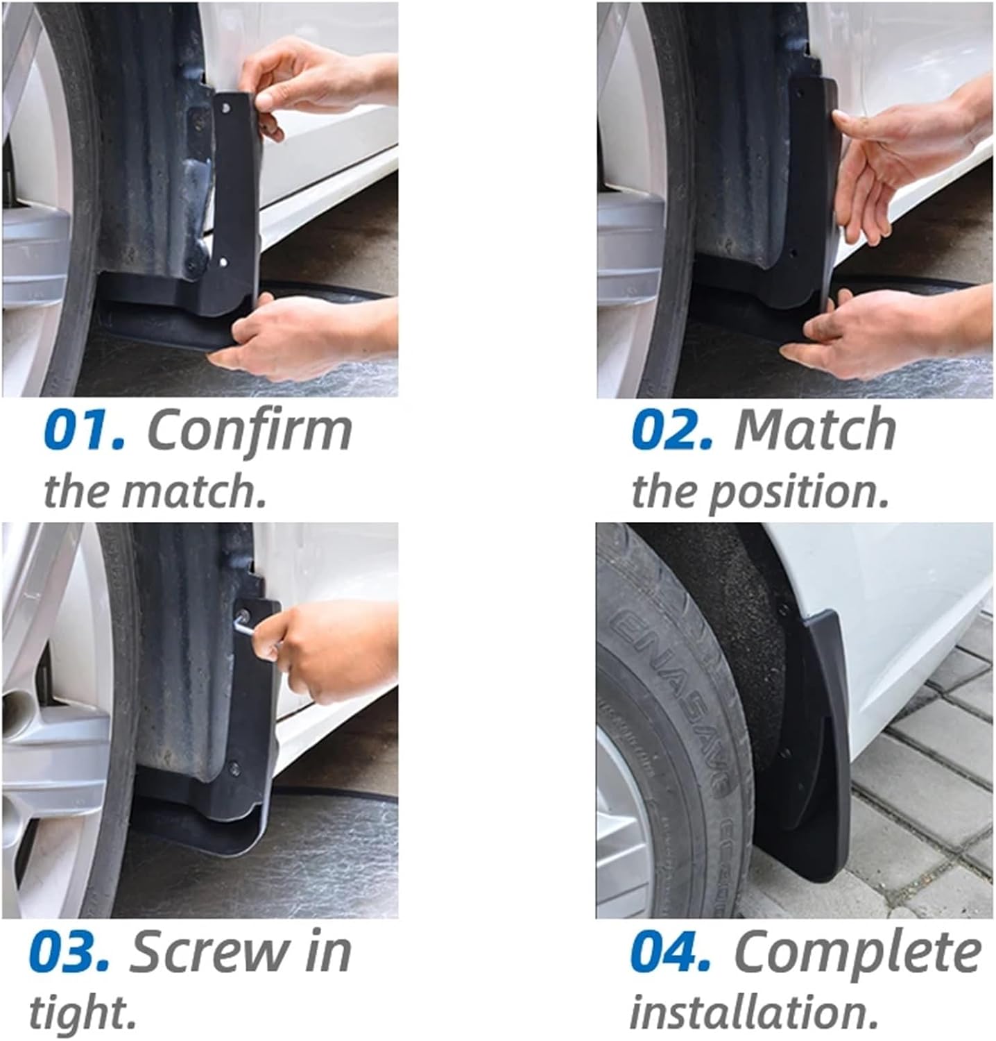 Front Rear Car Mud Flaps Compatible with Lexus RX330 RX350 RX400H 2004-2009 Mudflaps Mudguards Splash Guard Compatible with Fender Accessories