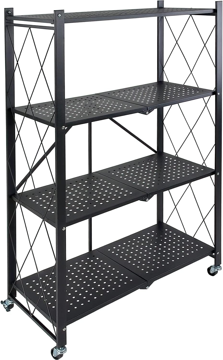 RACK & PACK Estante de Almacenamiento Anaquel Metalico con Ruedas 4 ...