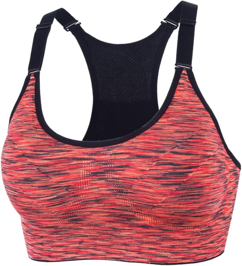 xcylive Women 1 or 5 Pack Yoga Bra Adjustable Straps and Removable Pads Tank Top Seamless Racerback Sports Bra