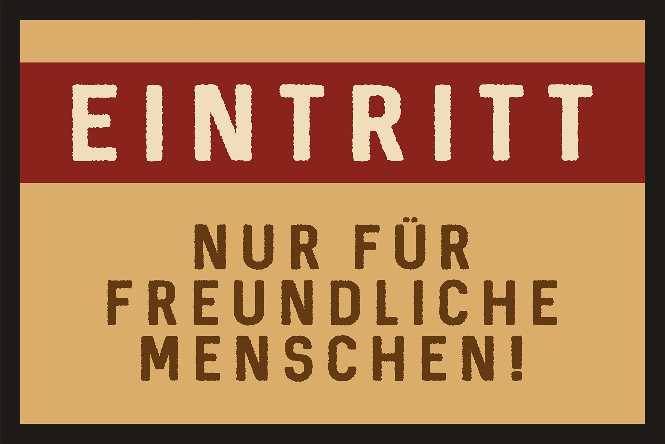 RAHMENLOS Fußmatte – Ca. 40 X 60 Cm | Oberseite Polyamid, Rutschhemmend, Waschbar Bei 30°C, Phthalatfrei