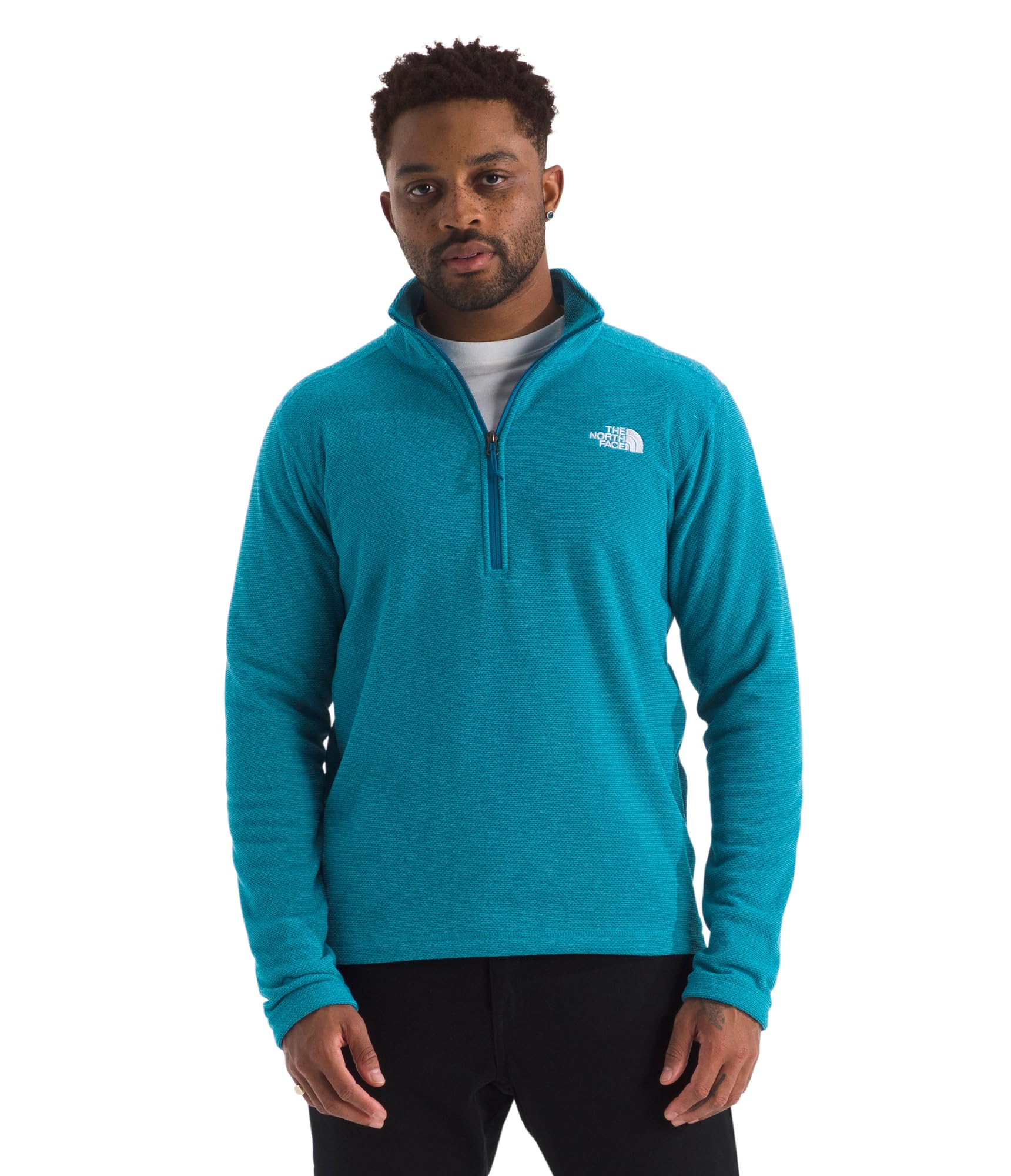 The North Face Men's Textured Cap Rock Quarter Zip Pullover - 1/4 Zip Fleece Jacket with a Classic Fit & Embroidered Logo