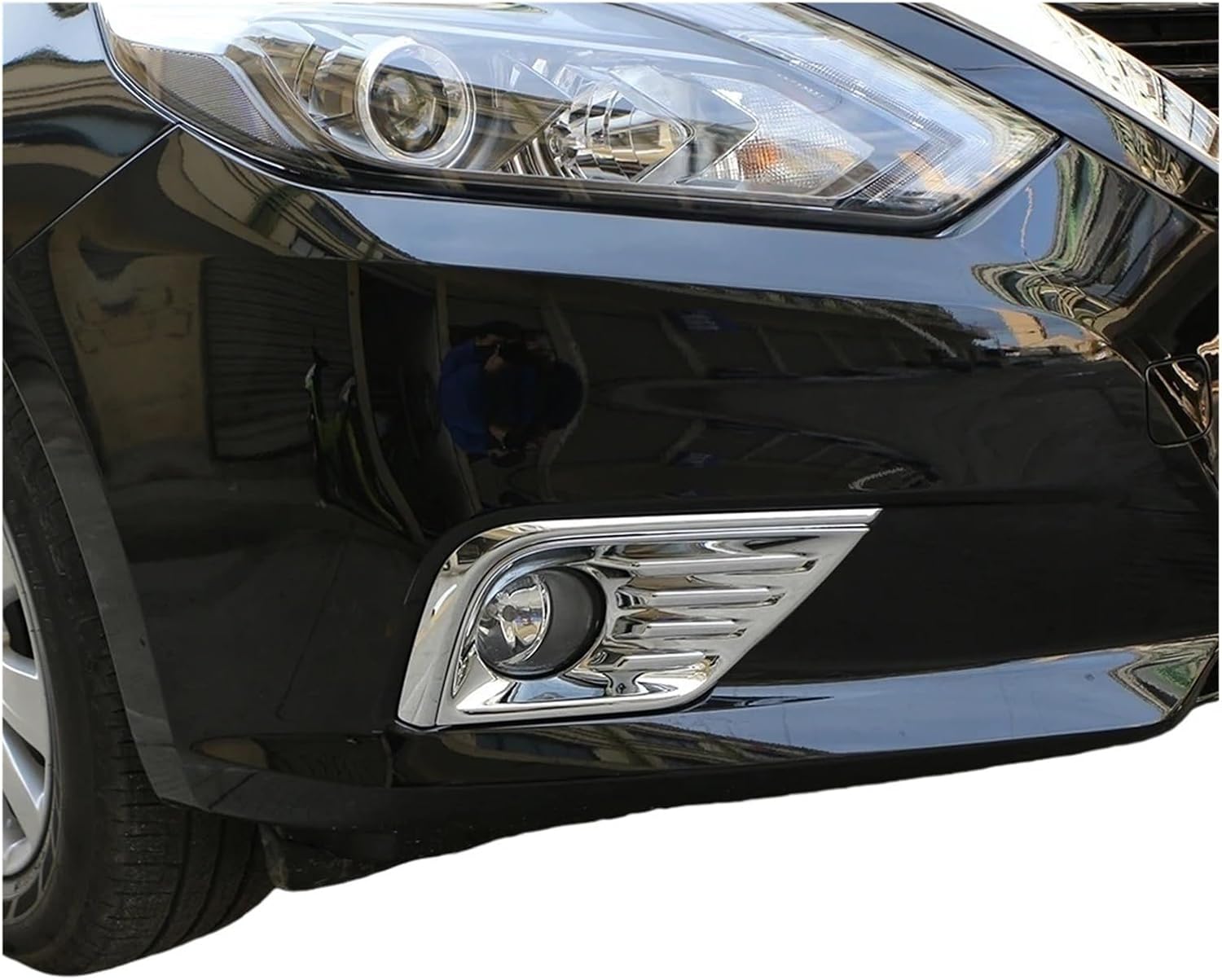 Front Fog Light Cover Sticker Trim Compatible With Nissan Teana Altima L33 2016 2017 2018 Foglight Shell Hood Fog Lamp Decoration Acc.